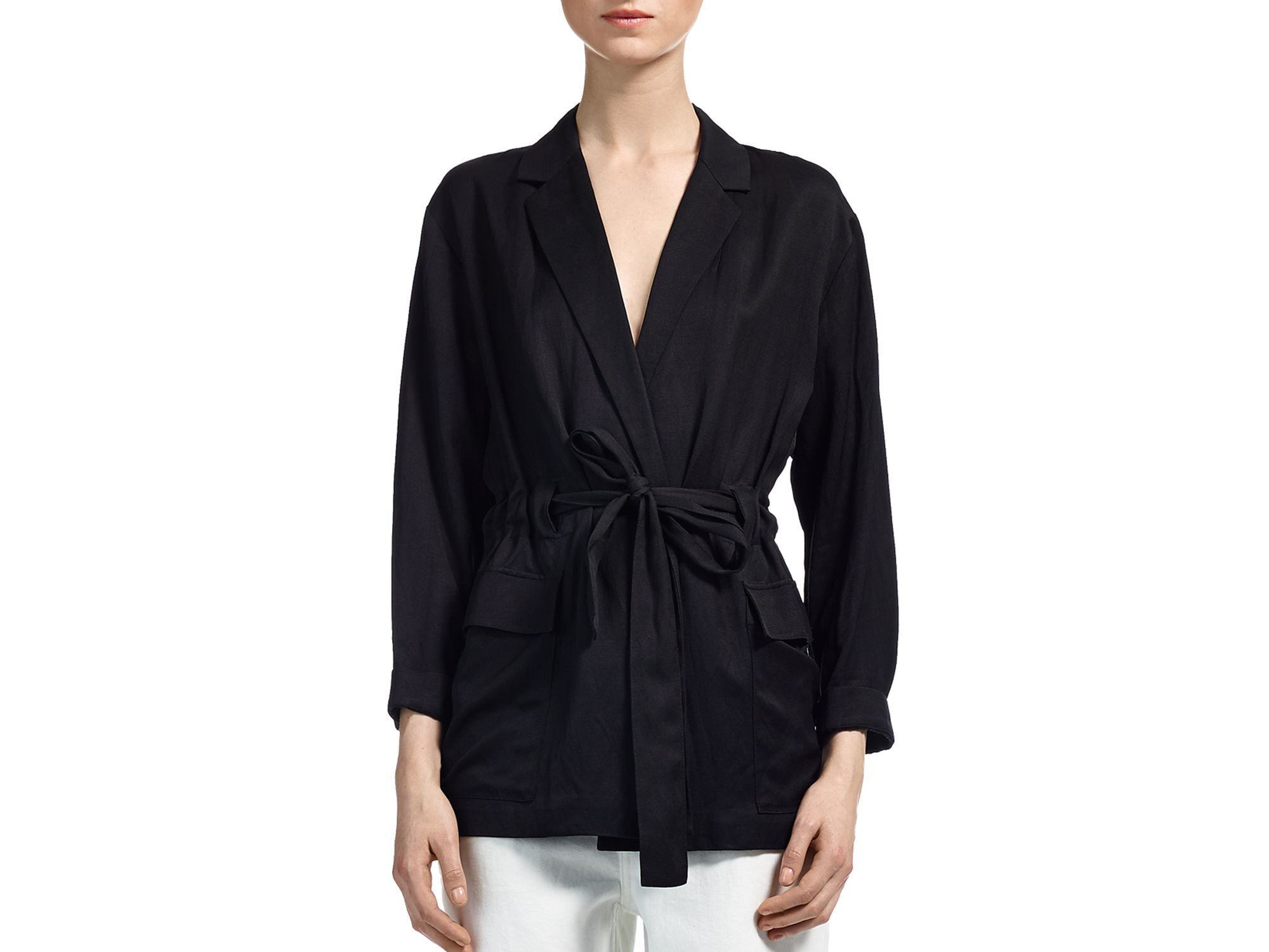 wrap jacket suit