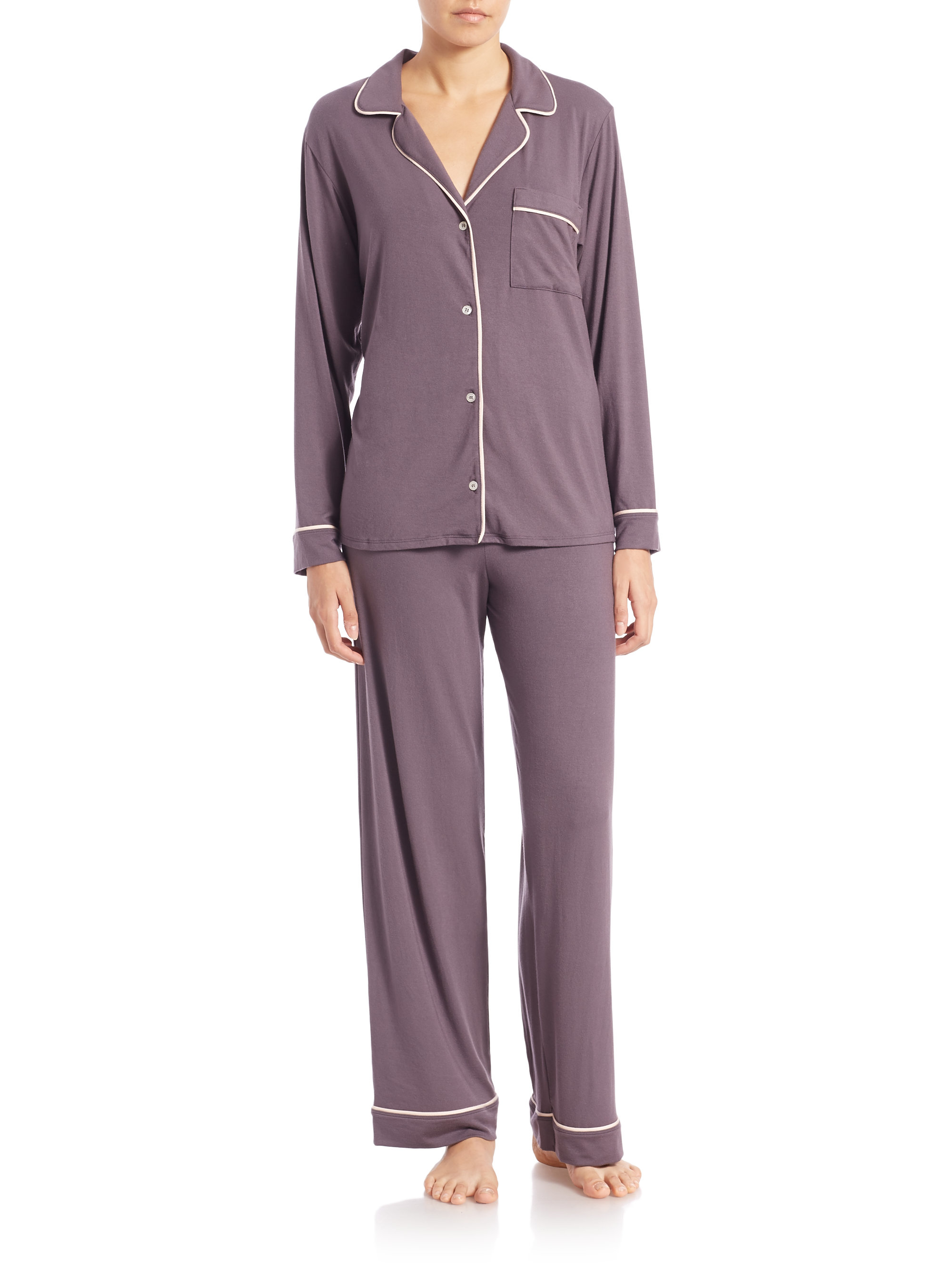 Eberjey Giselle Pajamas in Purple | Lyst