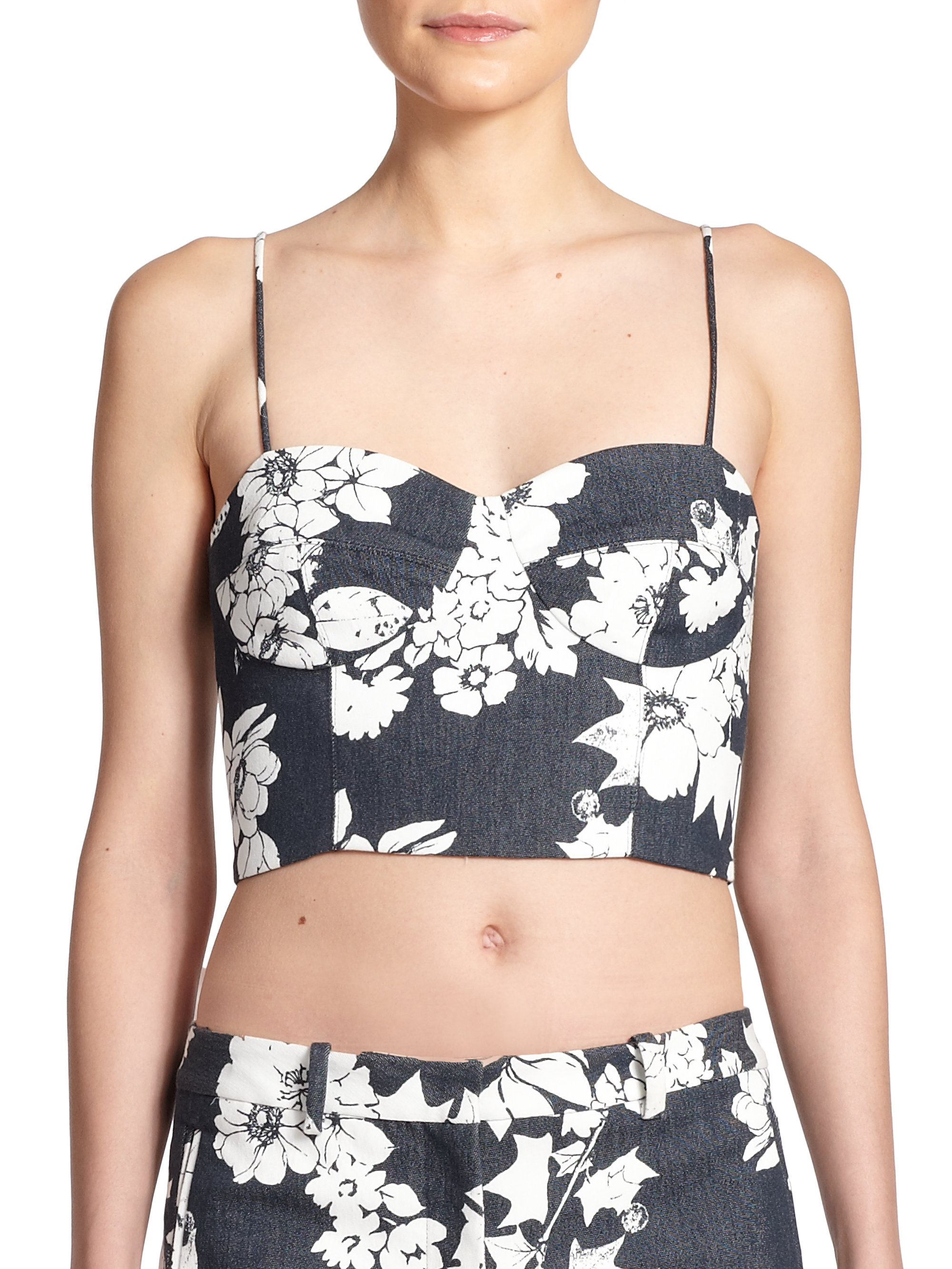 Floral crop top bustier Crop it like it's hot, in skytmeg.cf's trendy crop tops! Go casual or glam in the cutest cropped and bustier tops, with sequins, lace, and fringe!
