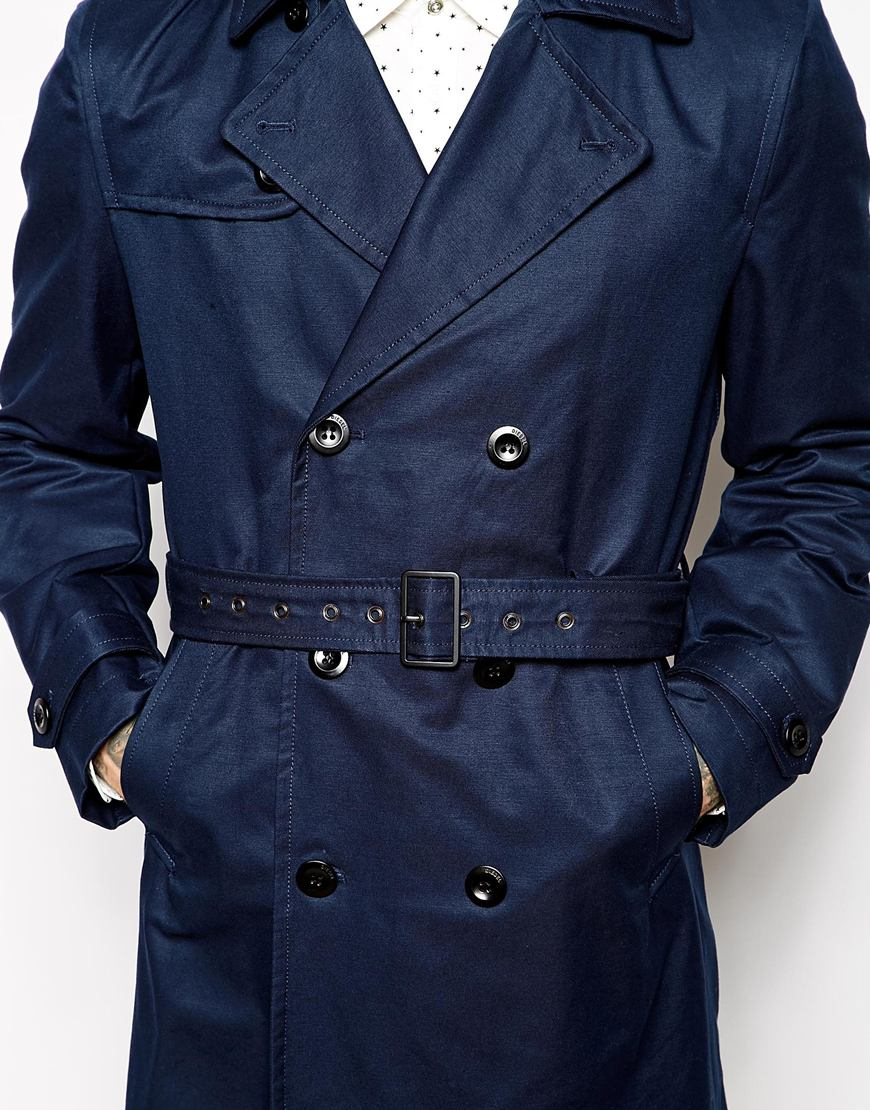 Belted double breasted coat