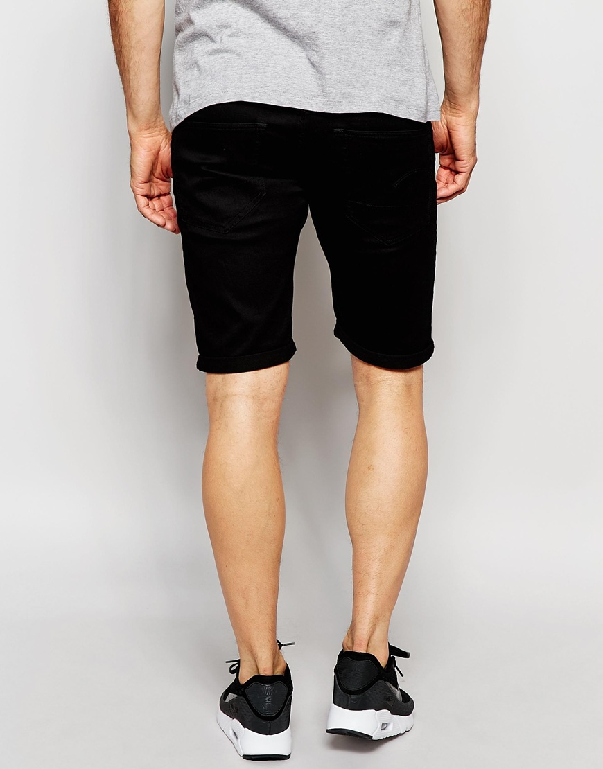 Lyst - G-Star Raw Denim Shorts 3301 Deconstructed Slim Fit Stretch ...