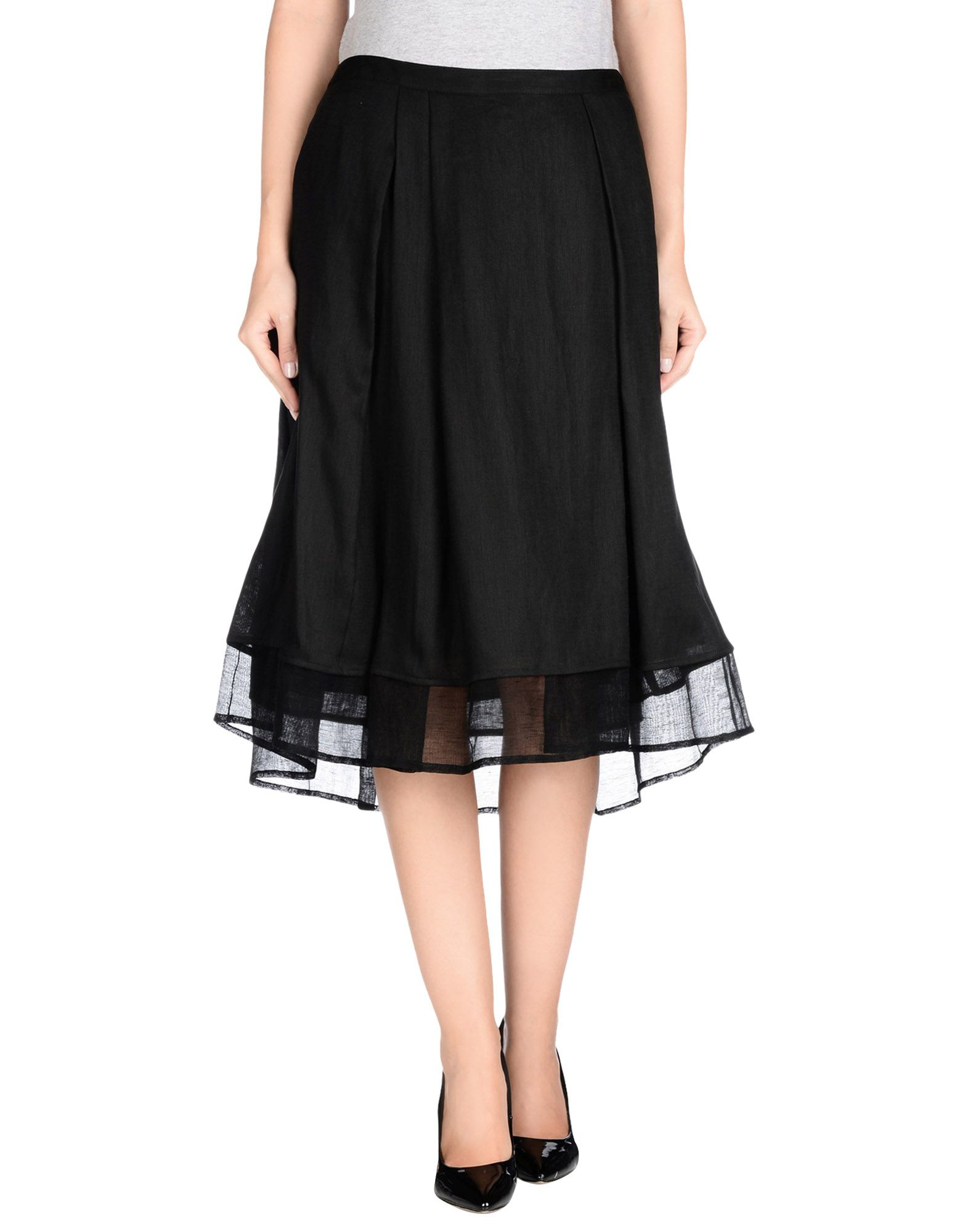 Escada 3/4 Length Skirt in Black | Lyst