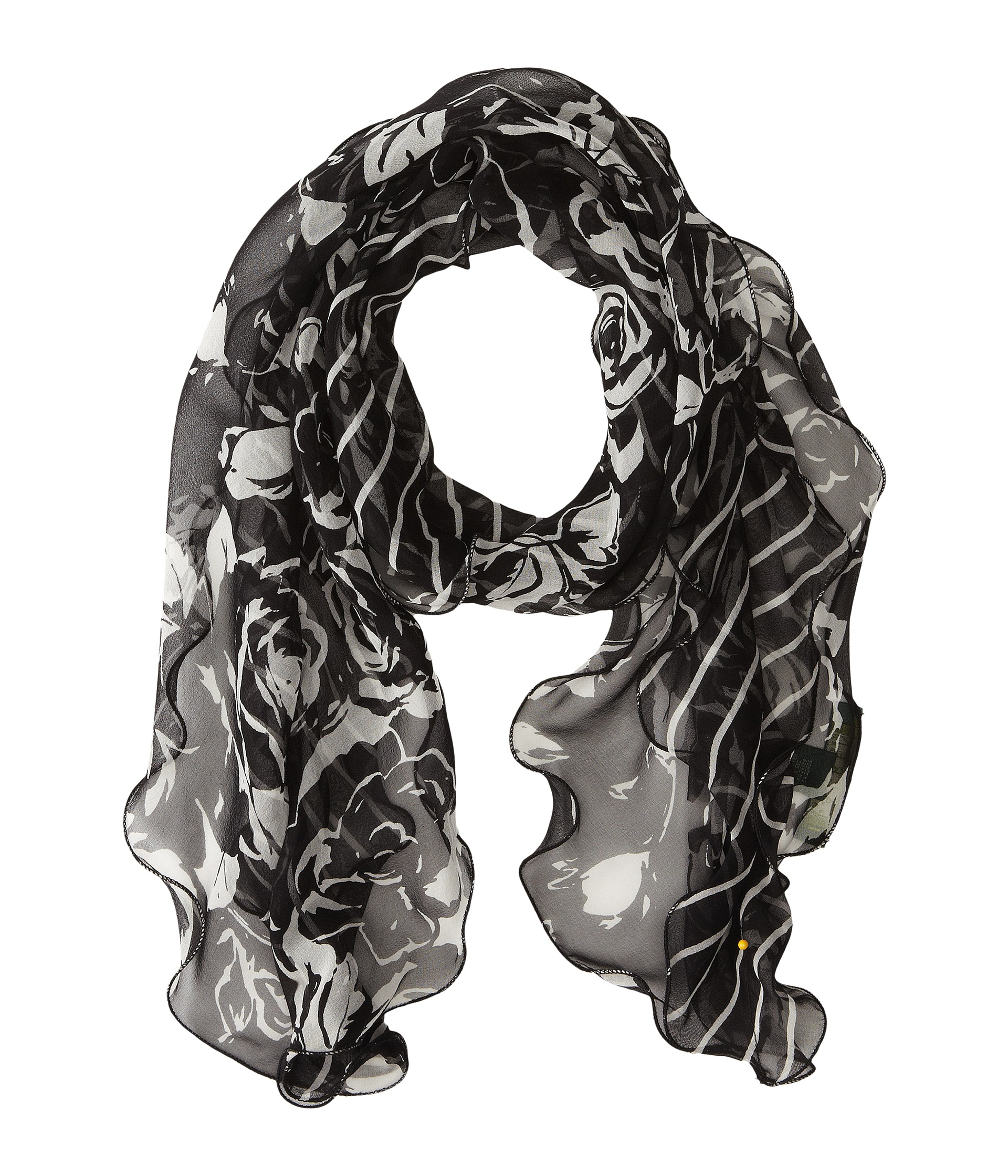 ralph lauren black scarf