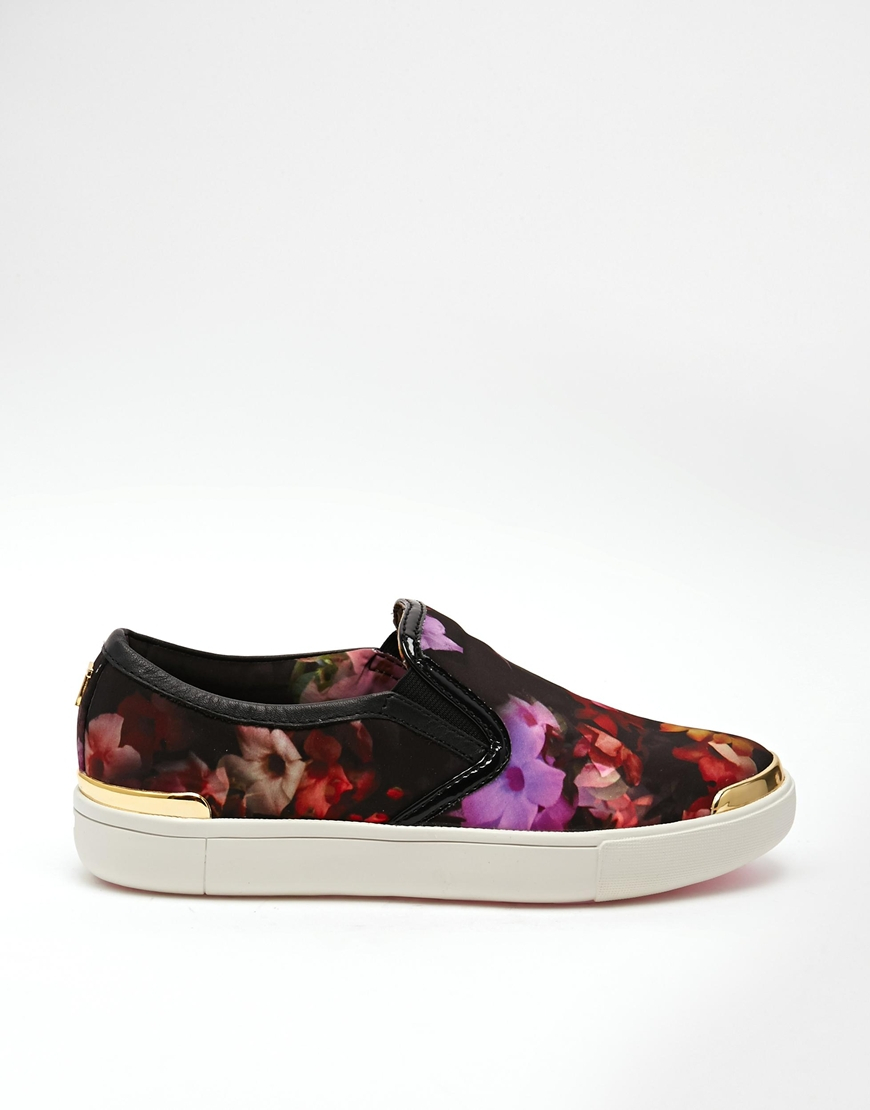 flower slip on sneakers