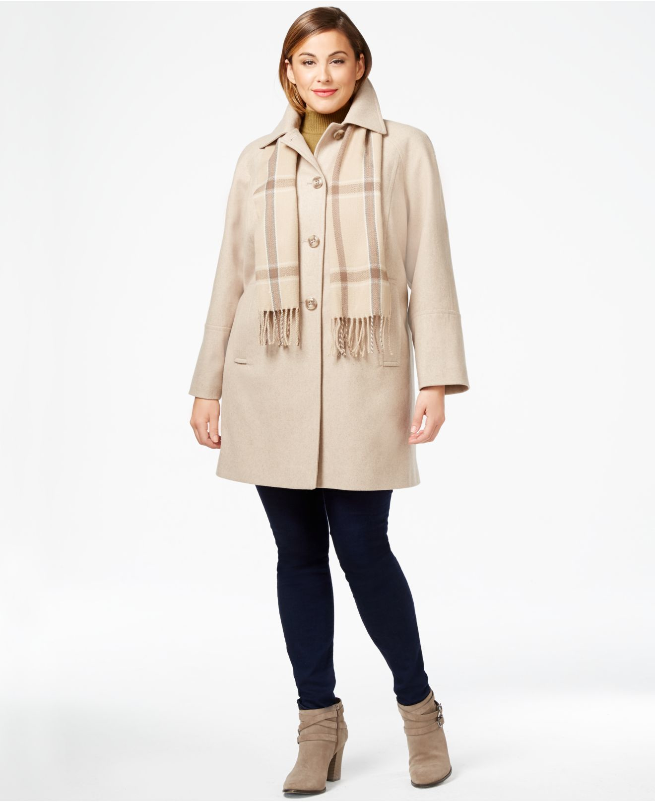 Plus Size Double Ted Short Wool Peacoat Clothing Wool Blend Double Ted Peacoat Plus Size Coats