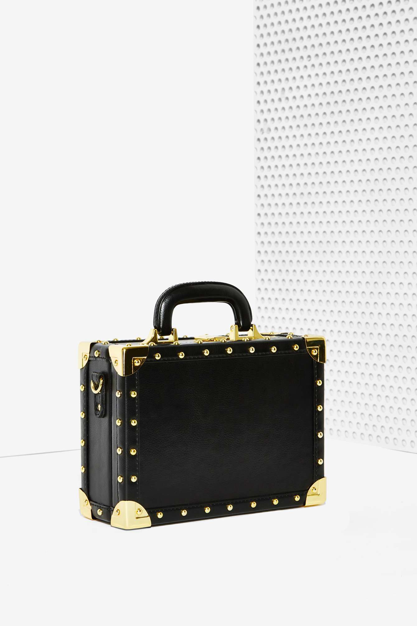 Lyst Nasty Gal Junk In Your Trunk Vegan Leather Bag Metallic Gallery