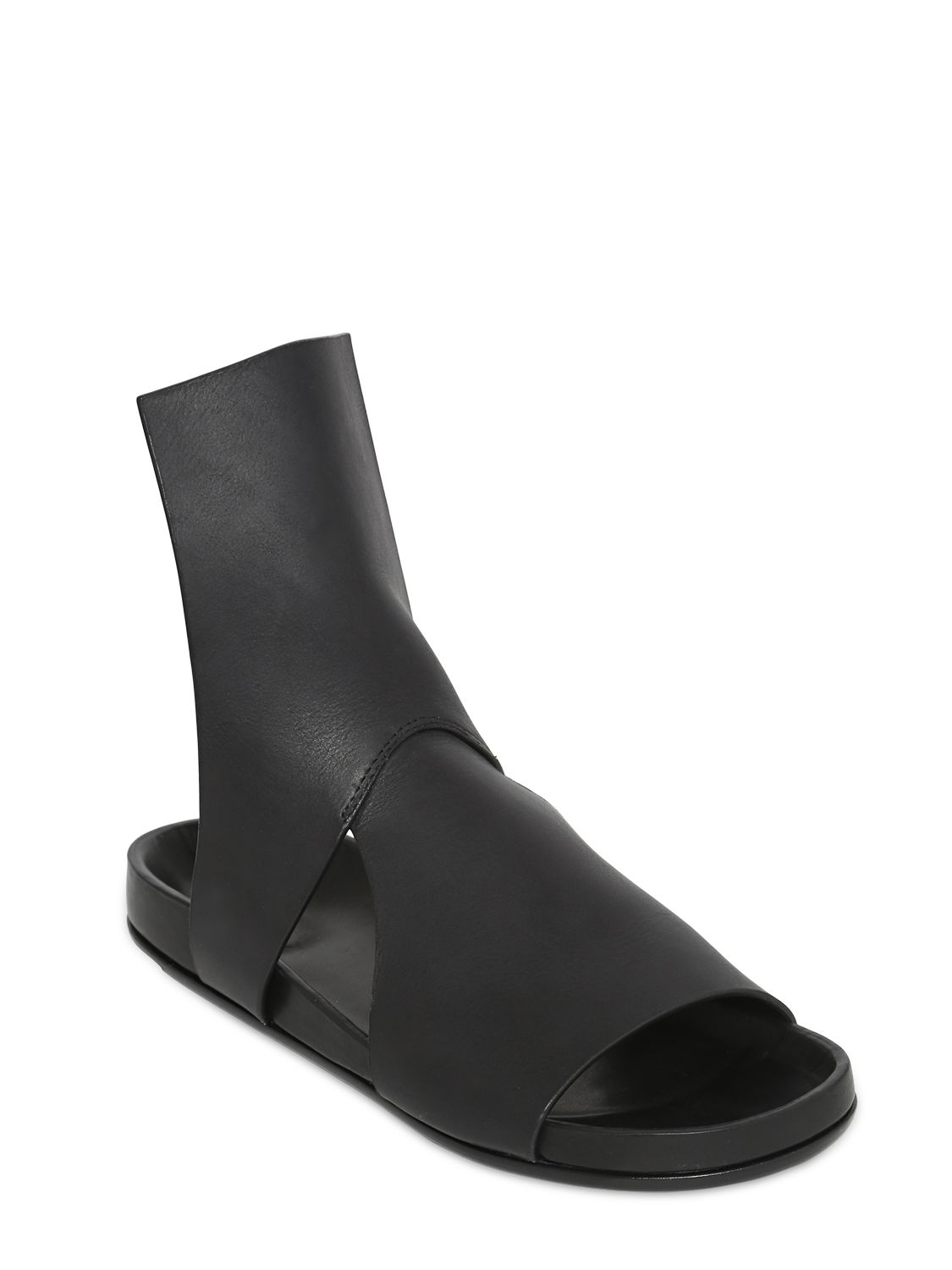 leather slides men's shoes