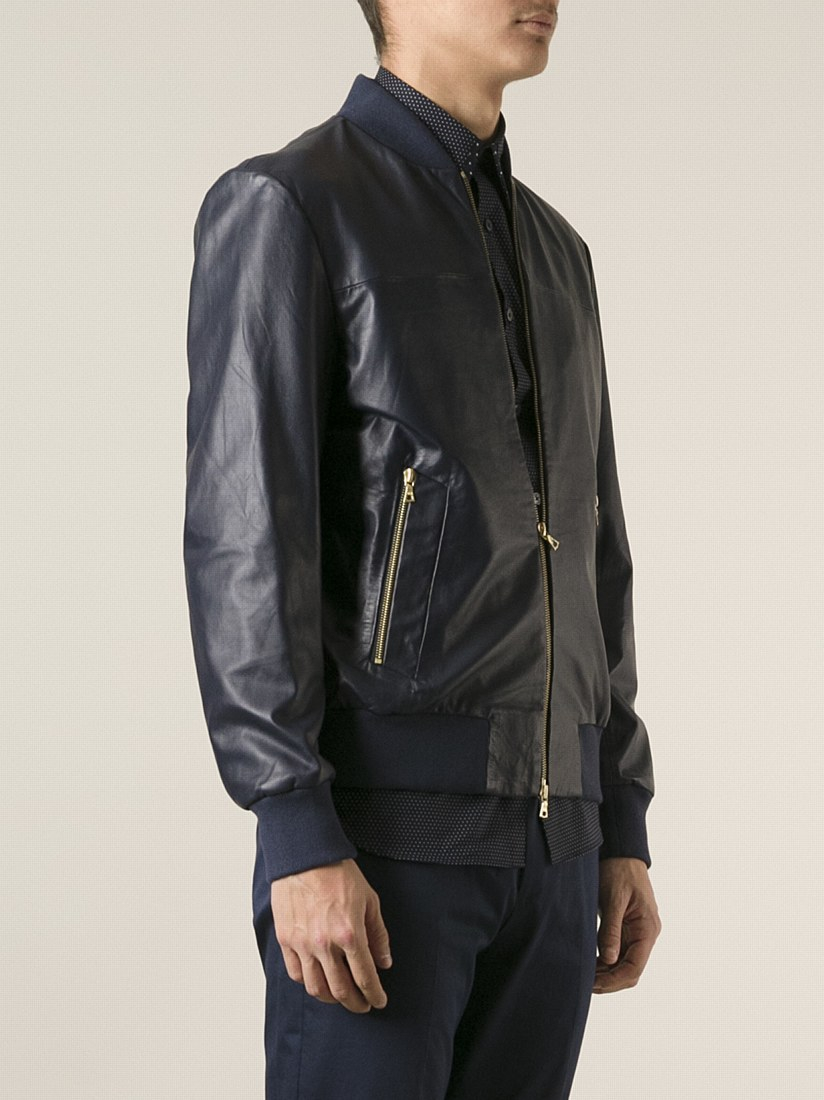 paul smith mens leather jacket