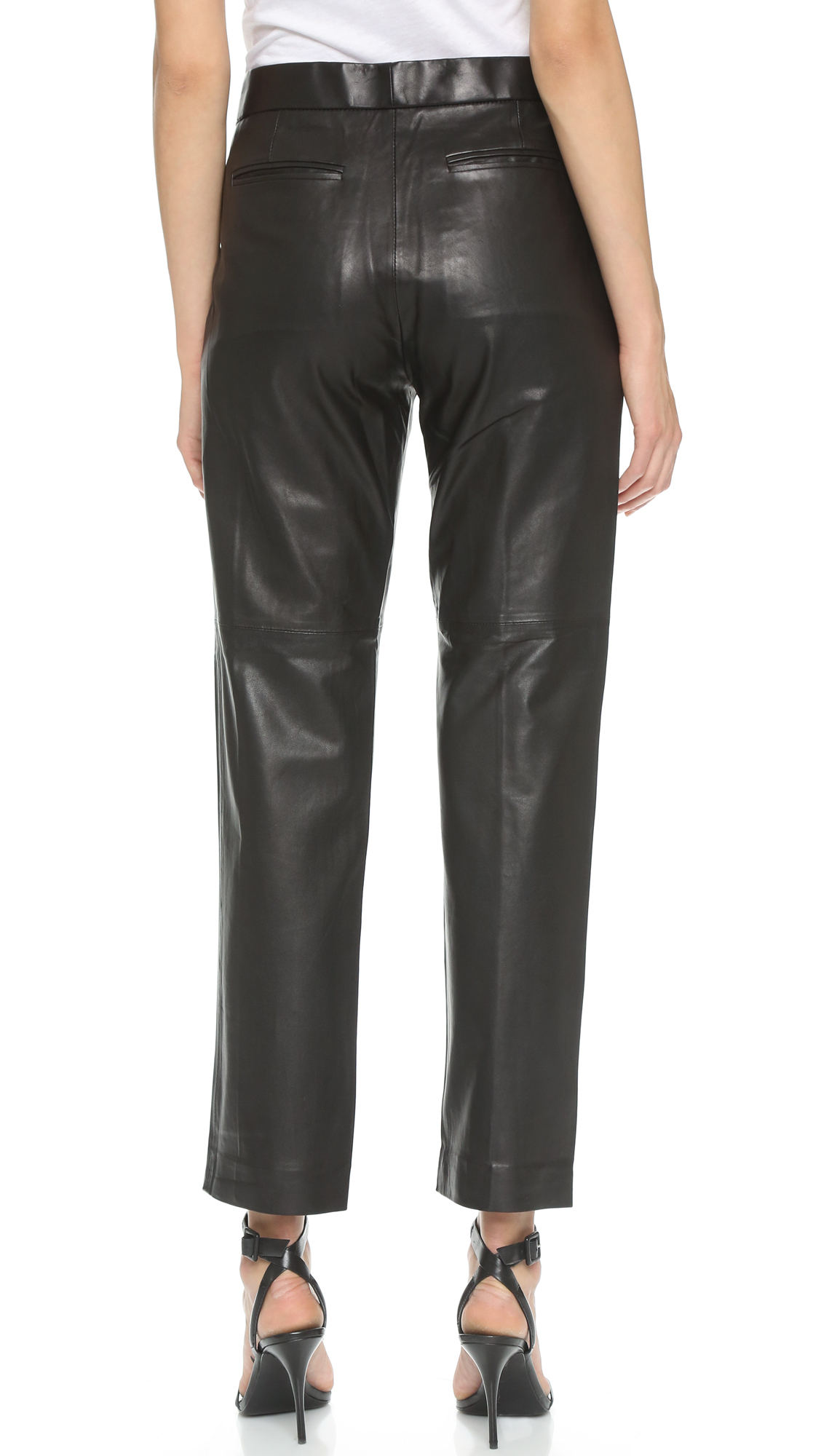Lyst - IRO Great Leather Pants - Black in Black