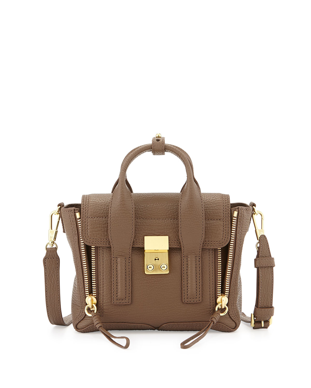 3.1 phillip lim Pashli Mini Leather Satchel in Brown (TAUPE) - Save 8% ...