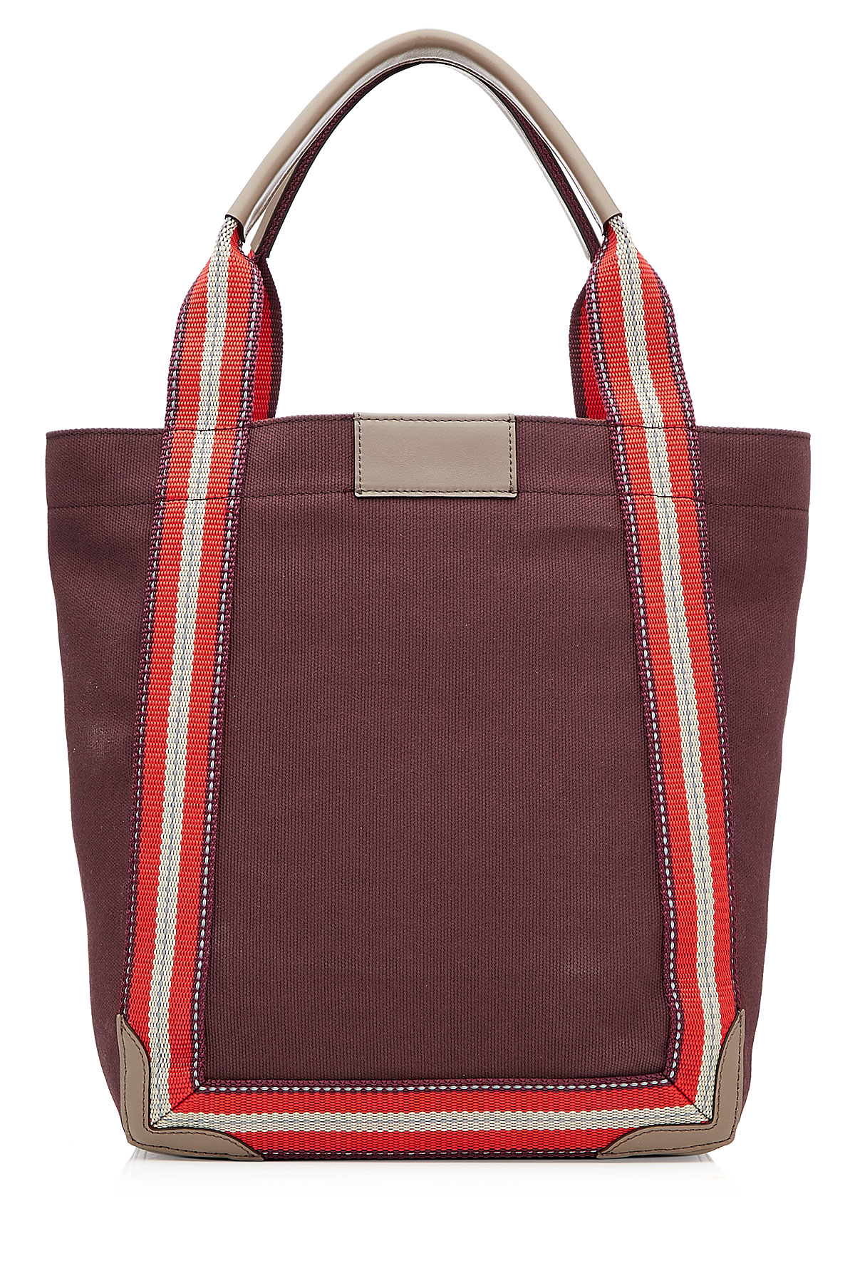 Anya hindmarch Canvas Tote With Leather - Red in Red | Lyst