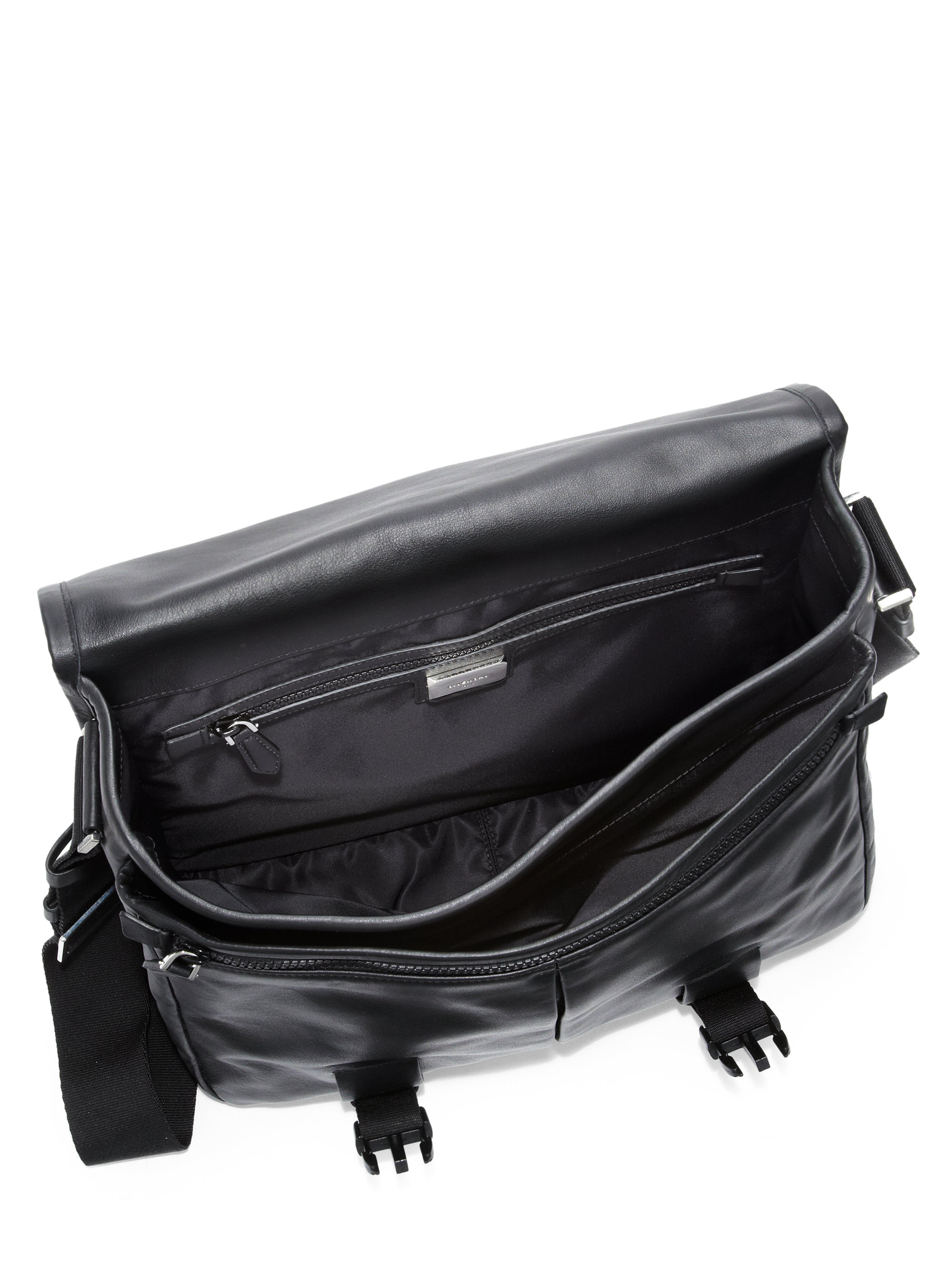 Lyst Givenchy Obsedia Leather Messenger Bag in Black for Men