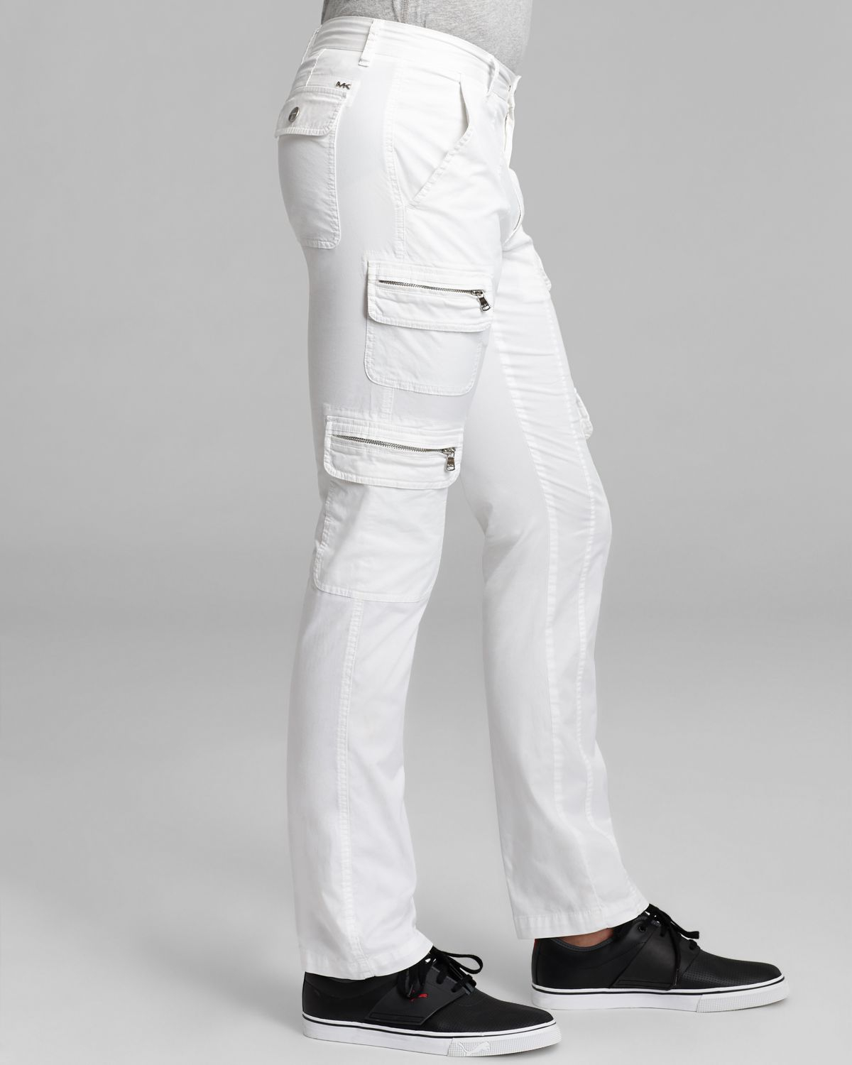 white cargo pants brandy