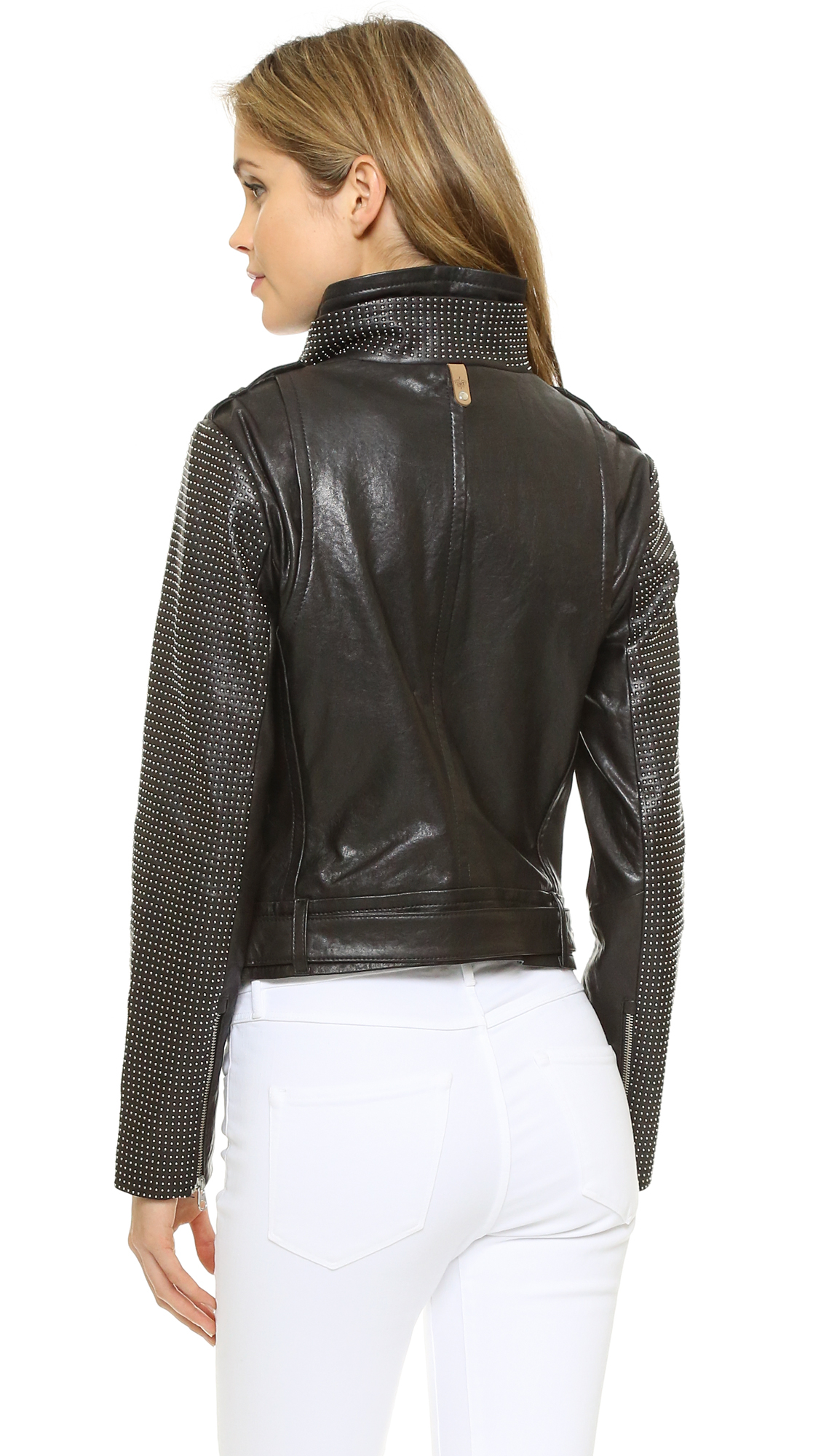 Lyst Mackage Washed Leather Jacket in Black