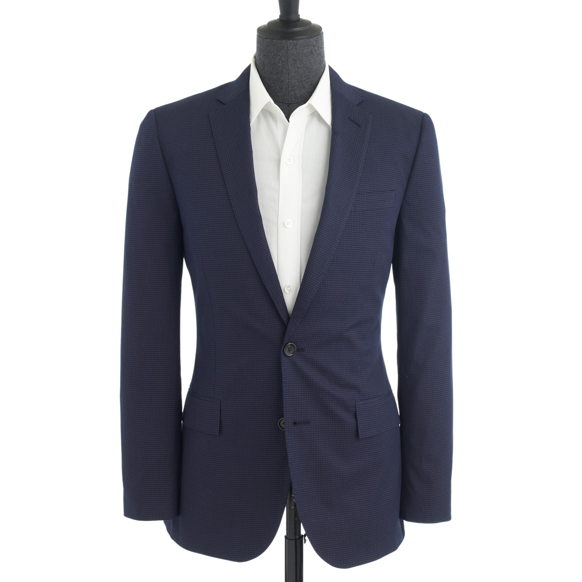 J.crew Ludlow Suit Jacket in Dotted Indigo Italian Cotton in Blue for ...