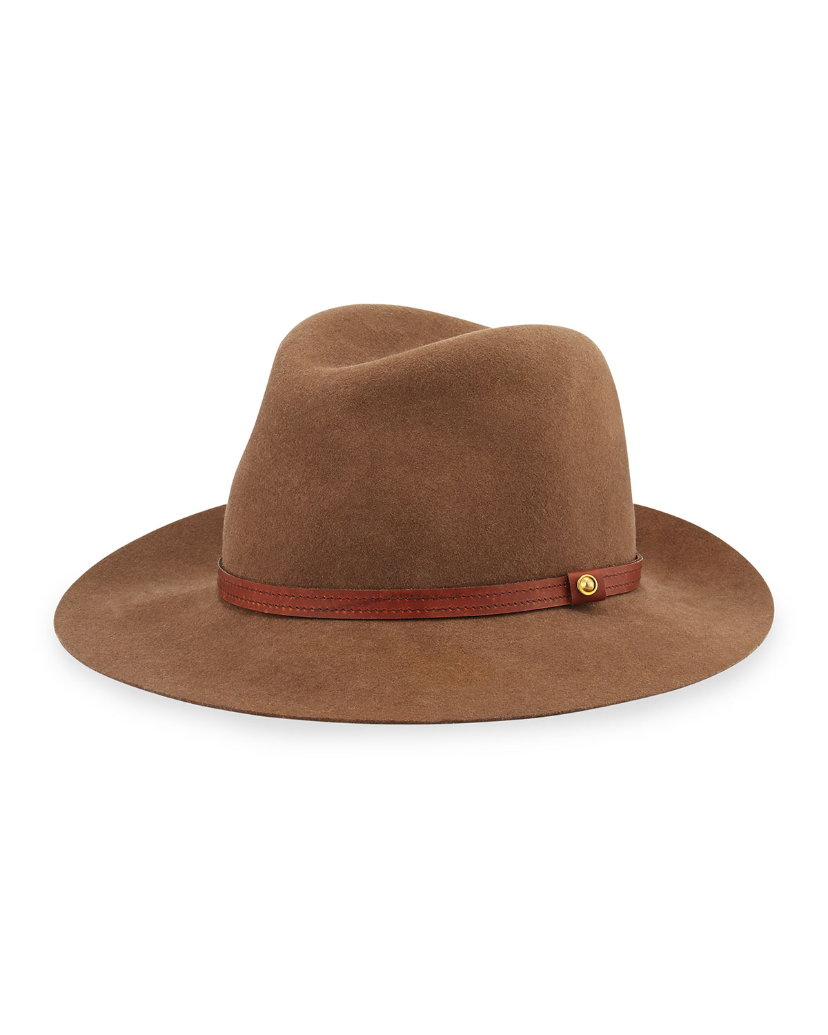 Rag & bone Floppy Brim Wool Fedora Hat in Brown (bone) Lyst