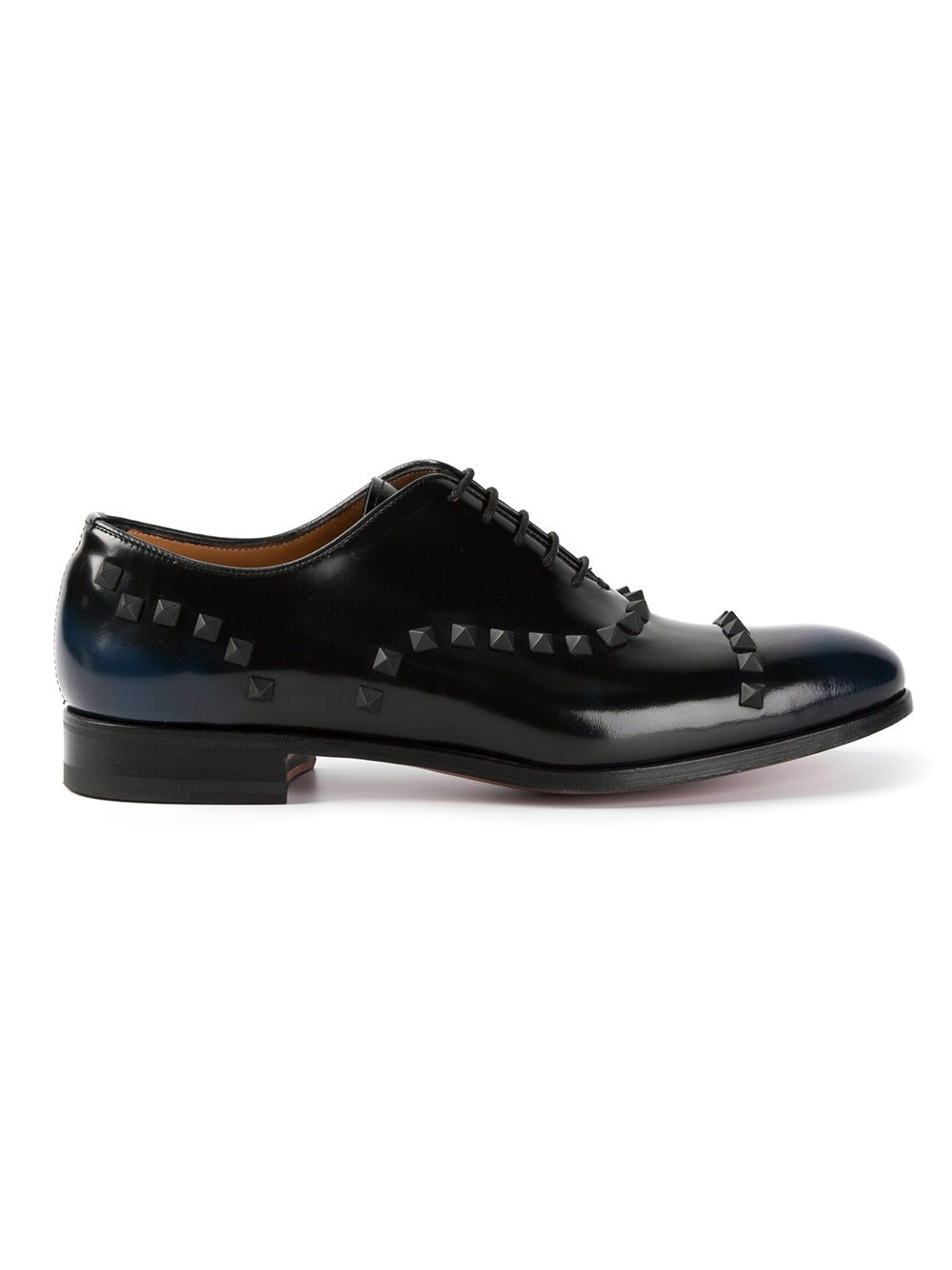 Valentino Rockstud Derby Shoes in Black for Men | Lyst