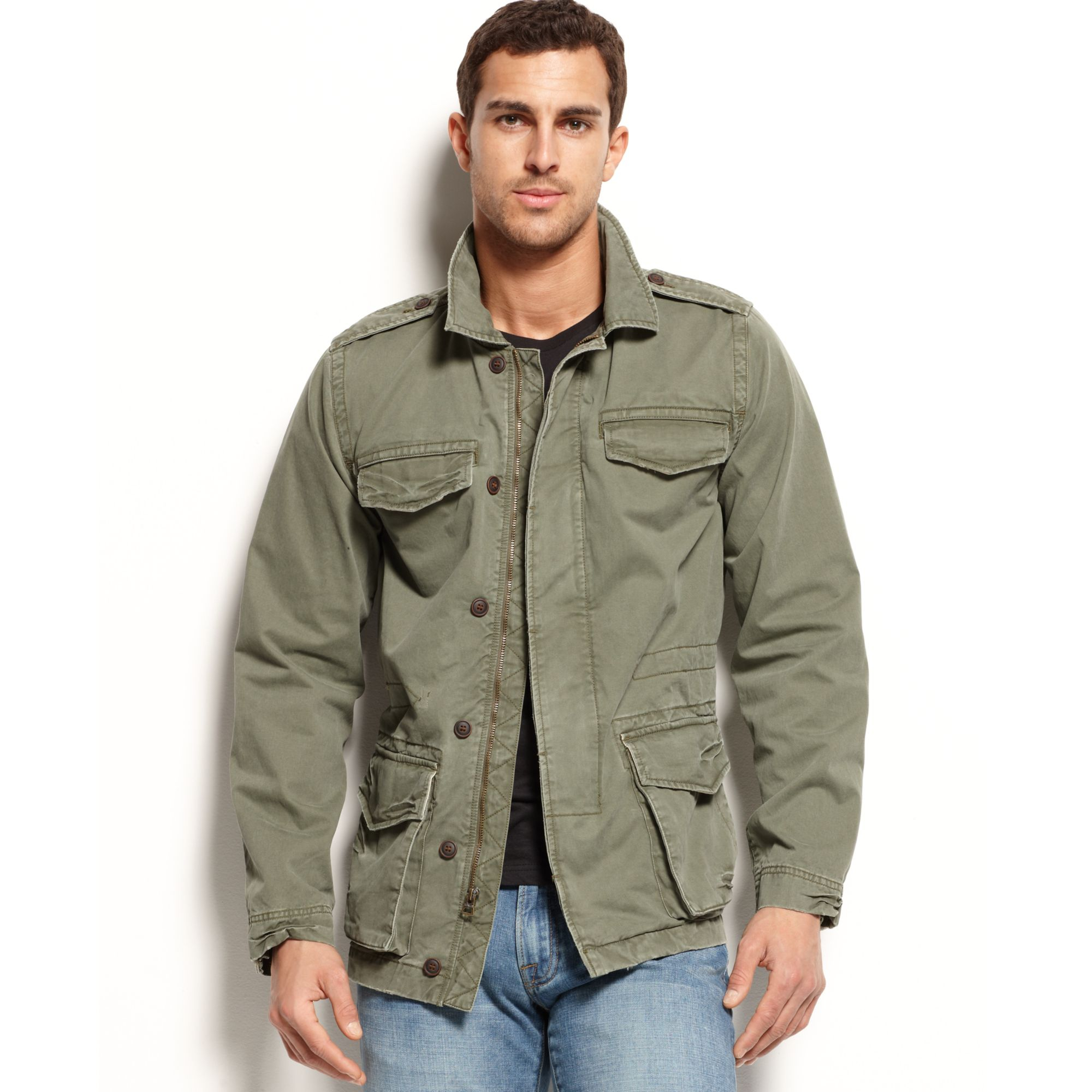 Lyst - Lucky Brand M65 Field Jacket in Green for Men