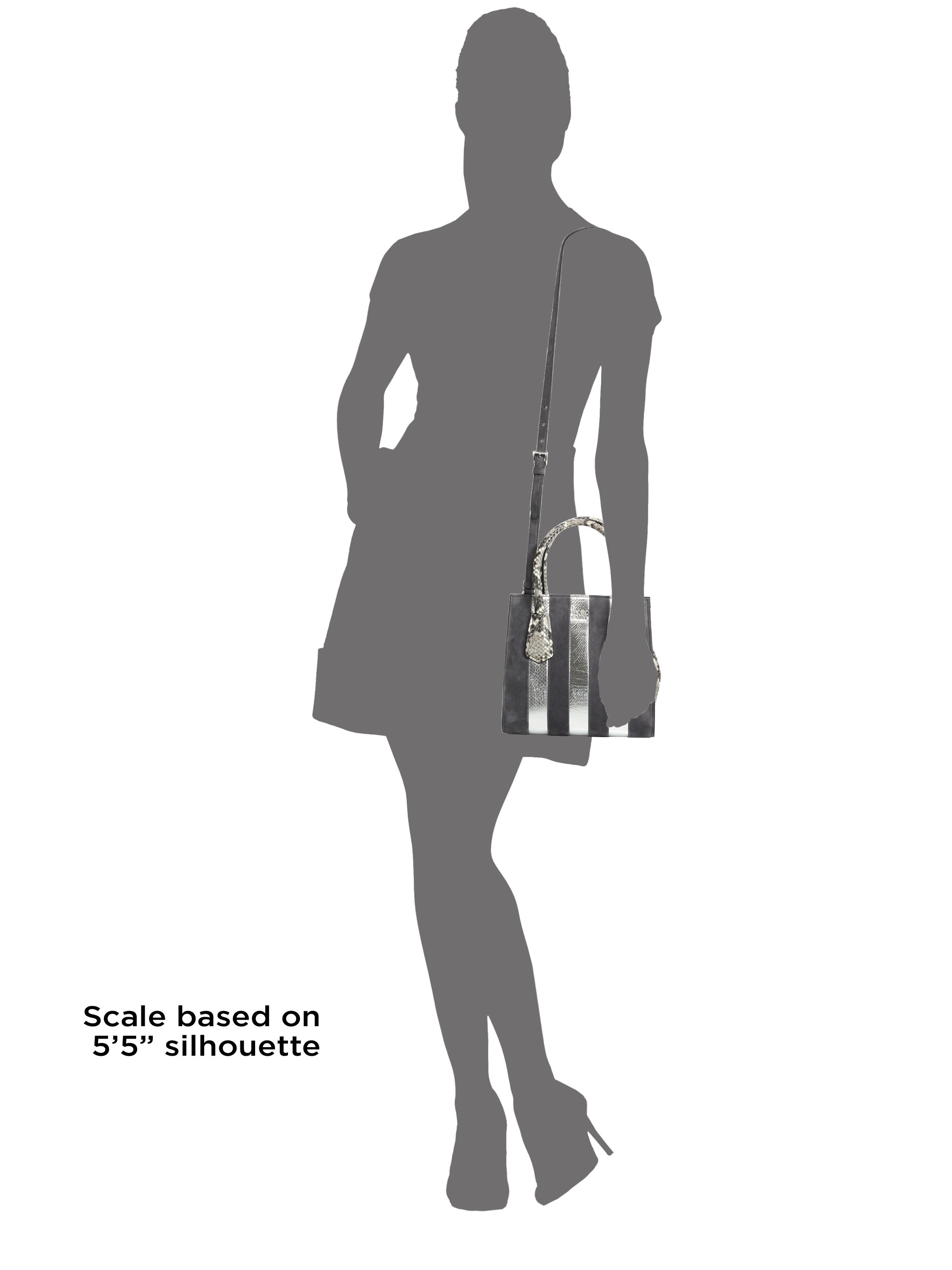 prada womens purses - Prada Suede, Python \u0026amp; Ayers Twin Pocket Tote in Gray (grey) | Lyst