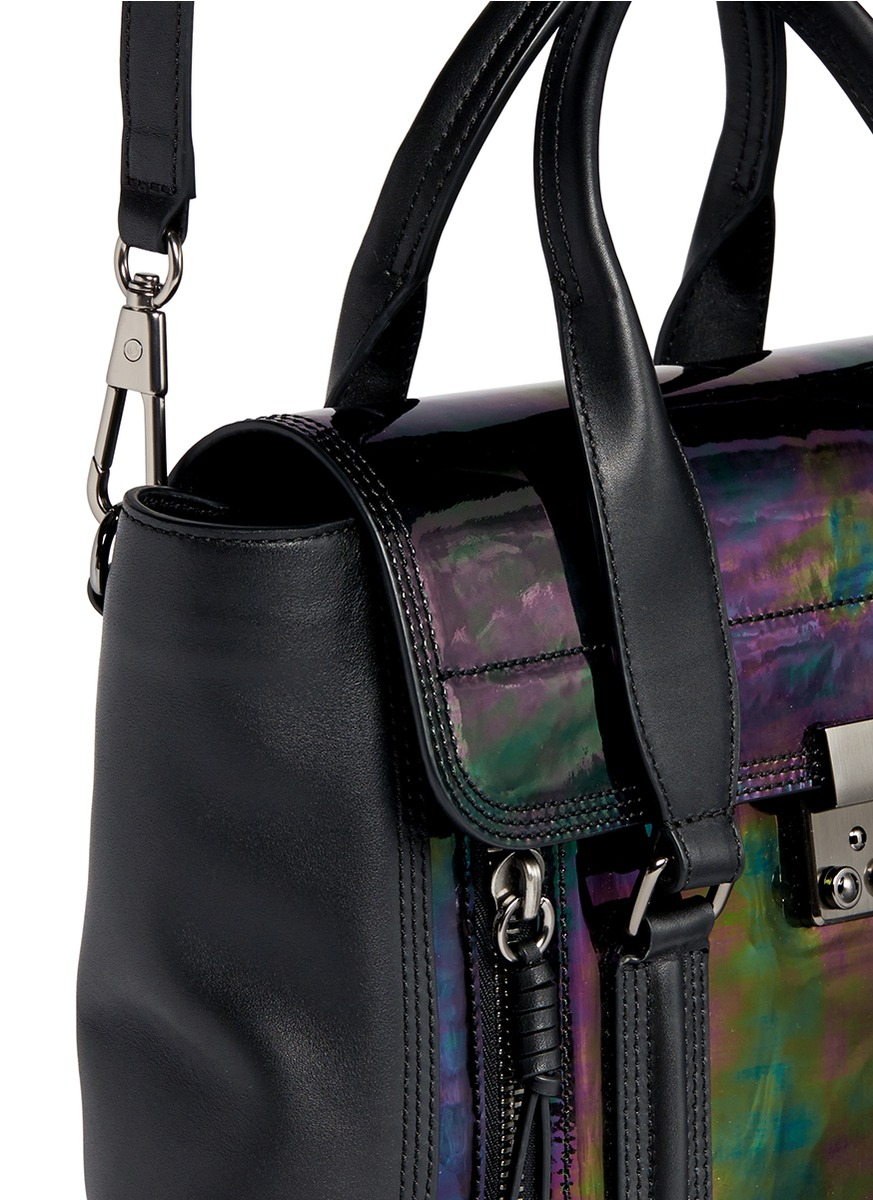 3.1 phillip lim 'pashli' Medium Oil Slick Patent Leather 