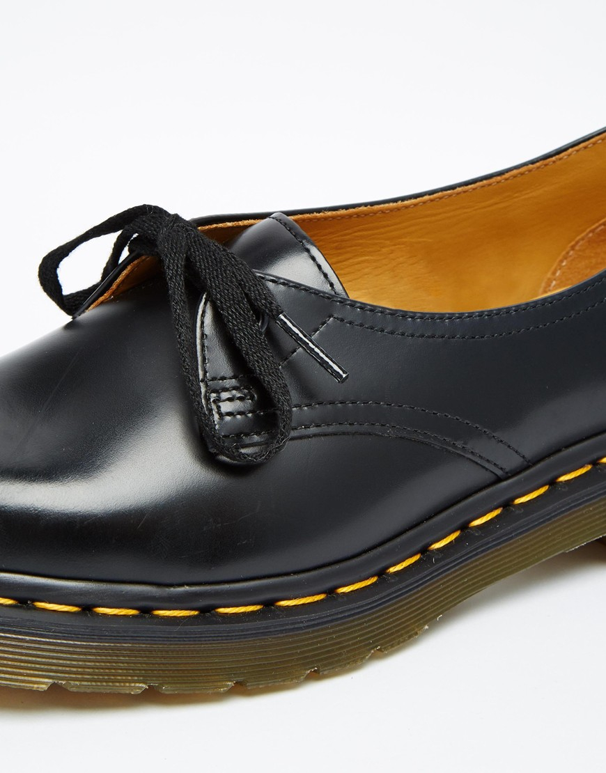 Dr. Martens Core Siano 1-eye Black Flat Shoes in Black - Lyst