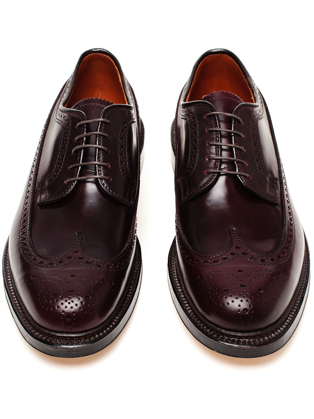 Lyst - Alden Cordovan Leather Brogues in Brown for Men