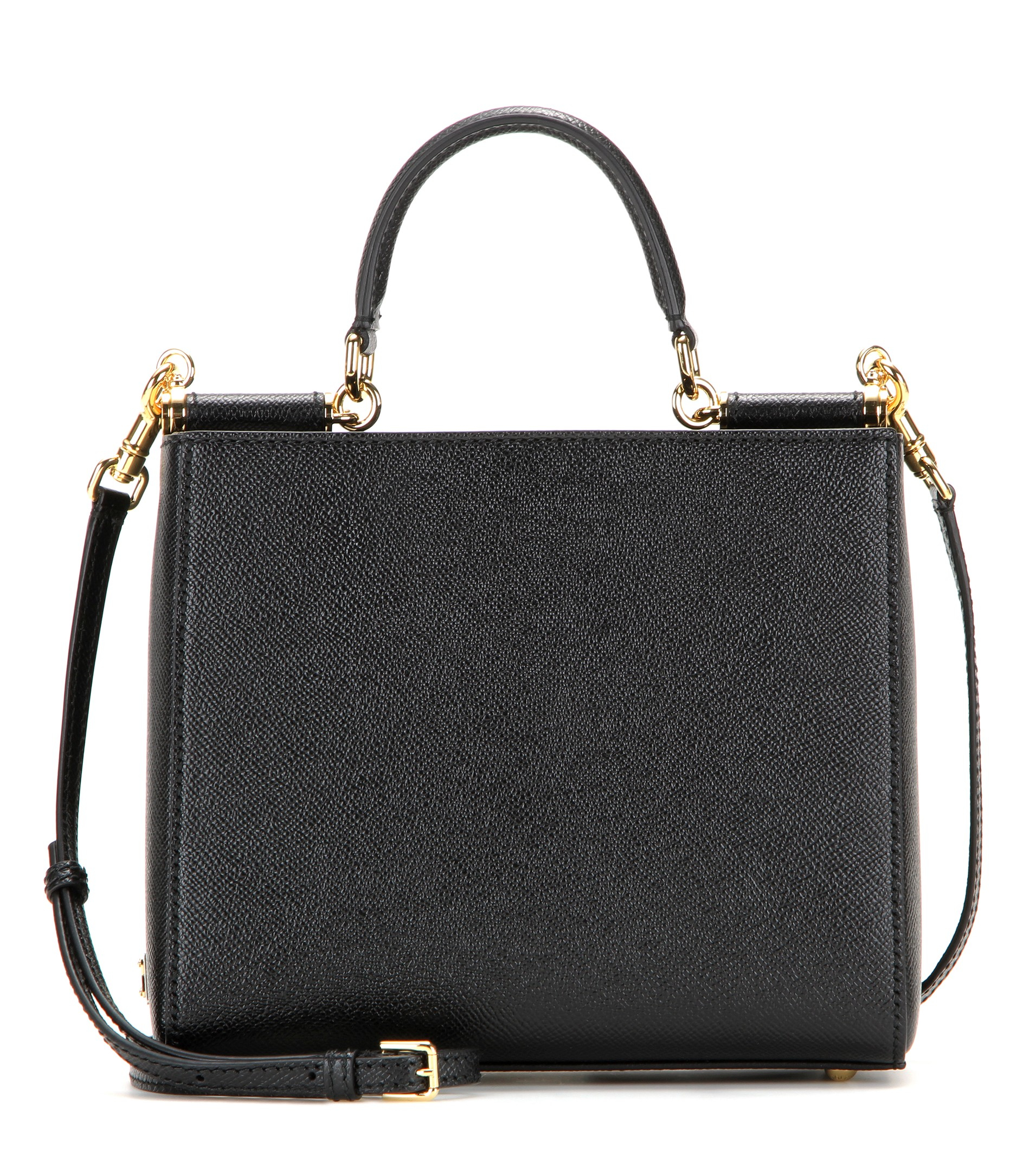 Lyst - Dolce & Gabbana Small Square Leather Shoulder Bag in Black