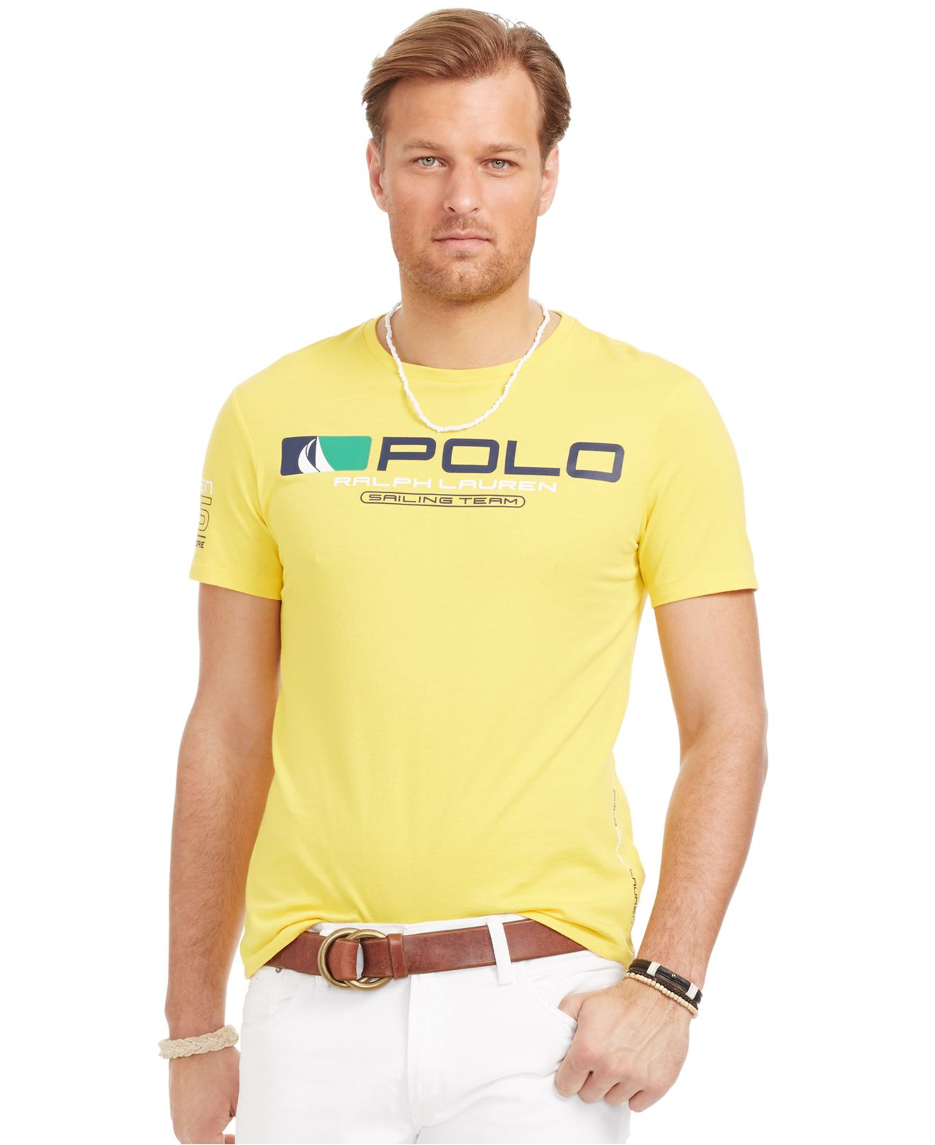 Lyst - Polo Ralph Lauren Big And Tall Sailing Team Graphic T-shirt in ...