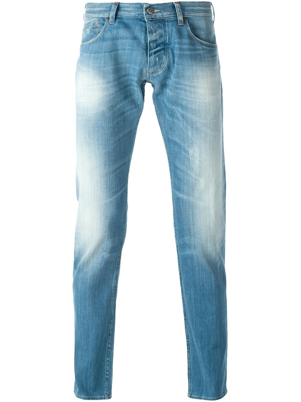 Armani Jeans Stone Washed Jeans in Blue for Men | Lyst