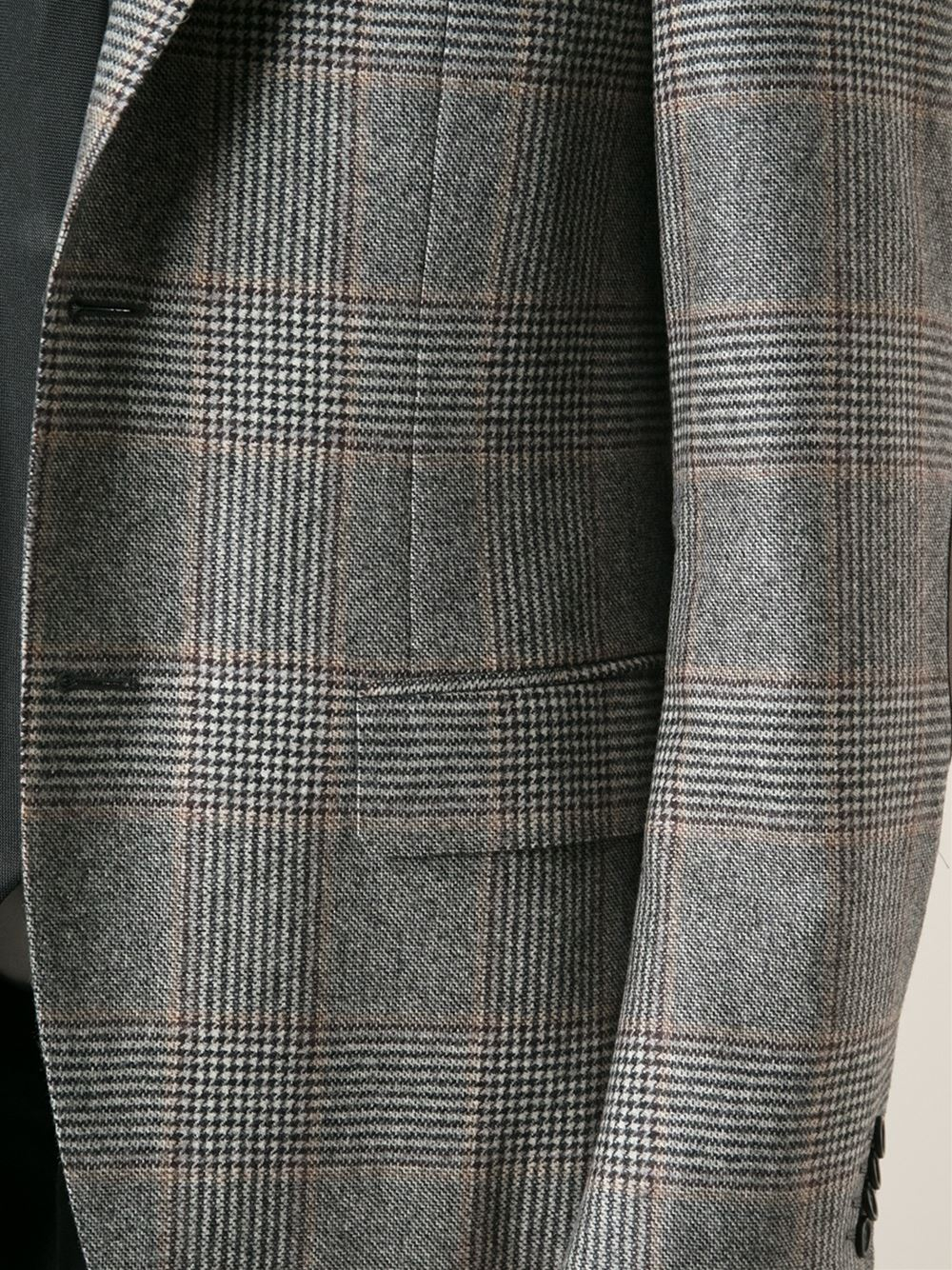 Lyst - Canali Prince Of Wales Check Blazer in Gray for Men