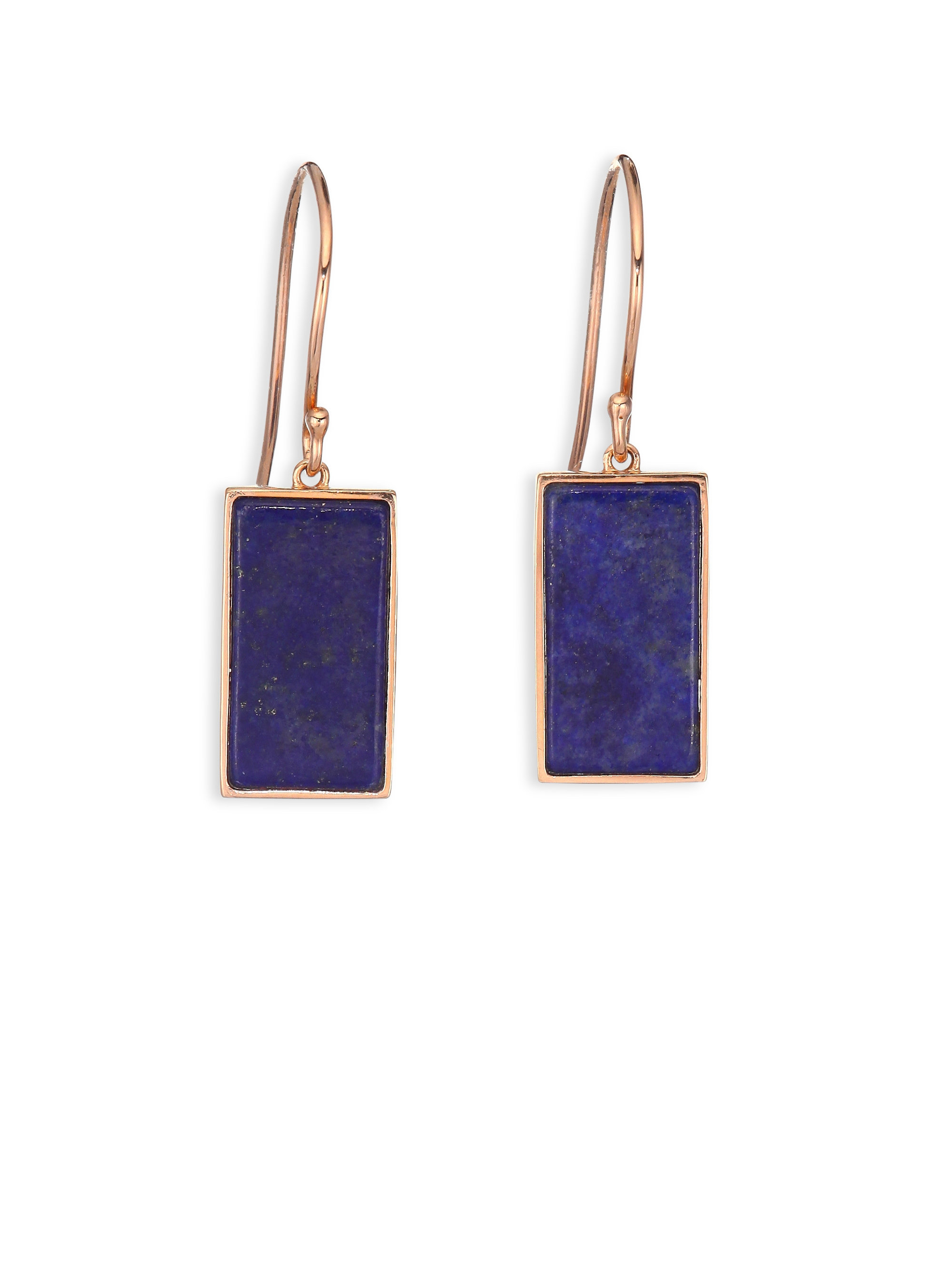 Lyst Ginette Ny Wise Ever Lapis Lazuli 18k Rose Gold Drop Gallery