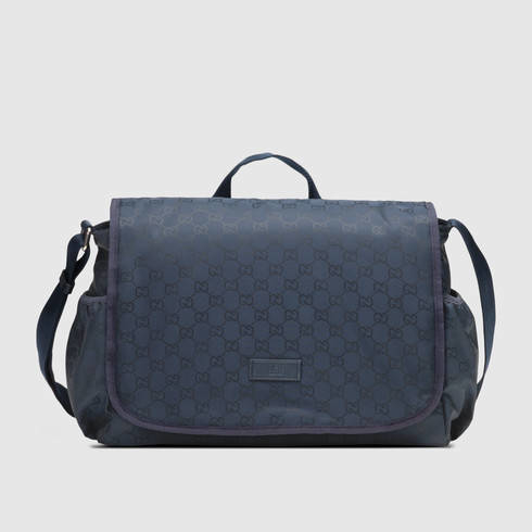Gucci Nylon Guccissima Diaper Bag in Blue | Lyst
