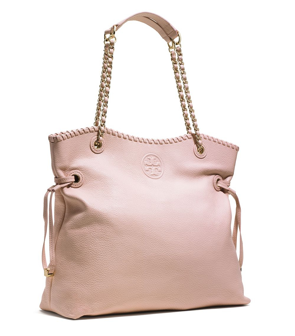 Lyst - Tory Burch Marion Slouchy Tote in Natural
