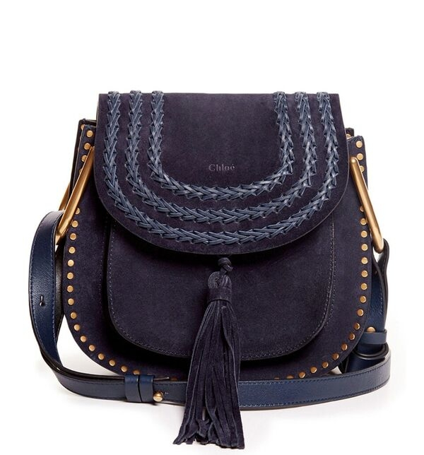 chloe handbags shop online - Chlo Hudson Small Suede Bag in Blue | Lyst