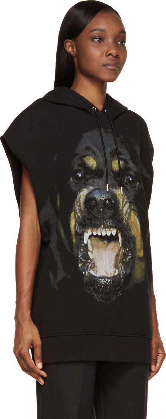 givenchy top rottweiler givenchy rottweiler hooded top in black lyst givenchy top rottweiler givenchy rottweiler hooded top in black lyst