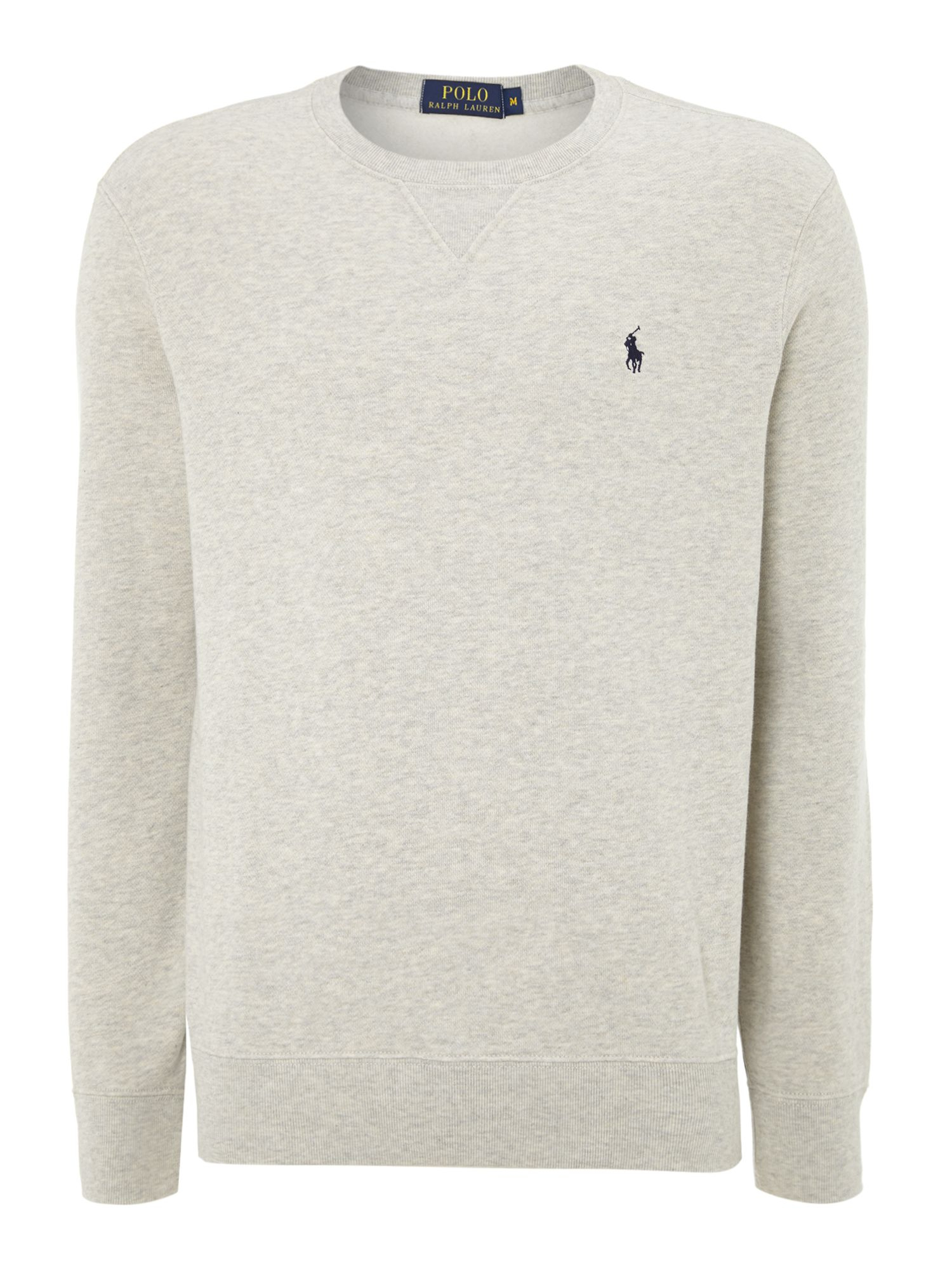 Polo ralph lauren Crew Neck Sweatshirt in Gray for Men (Grey) | Lyst