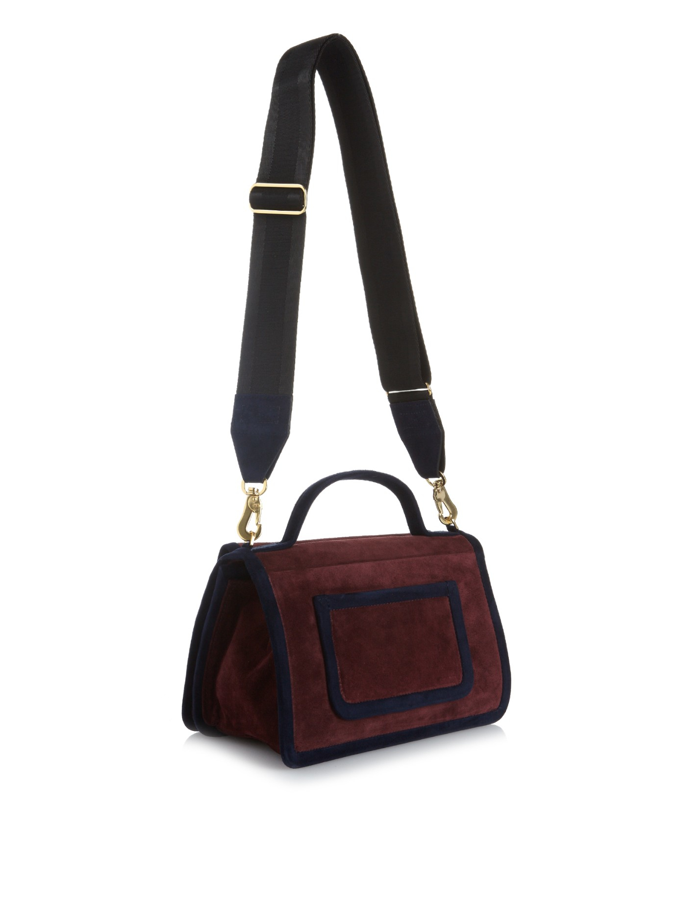 Lyst Pierre Hardy Alpha Bi Colour Suede Shoulder Bag In Purple Gallery