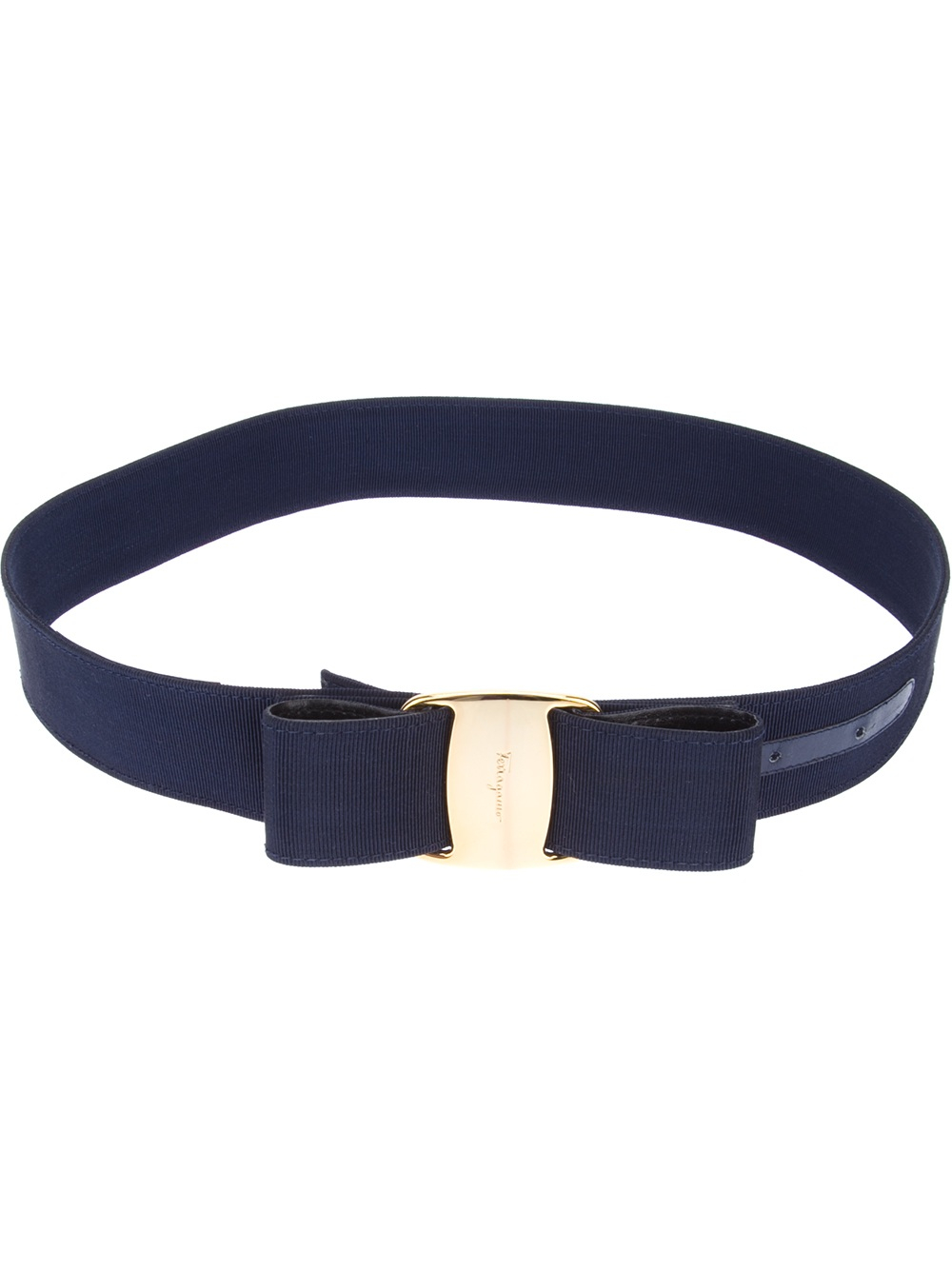 Lyst - Ferragamo Bow Detail Belt in Blue