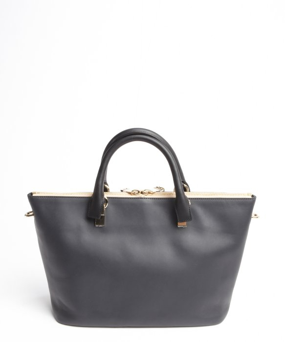 Chlo Marshmallow Grey Leather \u0026#39;Baylee\u0026#39; Convertible Tote in Gray ...  