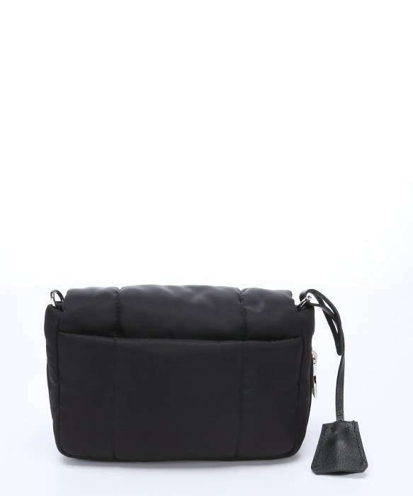 Prada Black Quilted Nylon Mini Shoulder Bag in Black | Lyst  