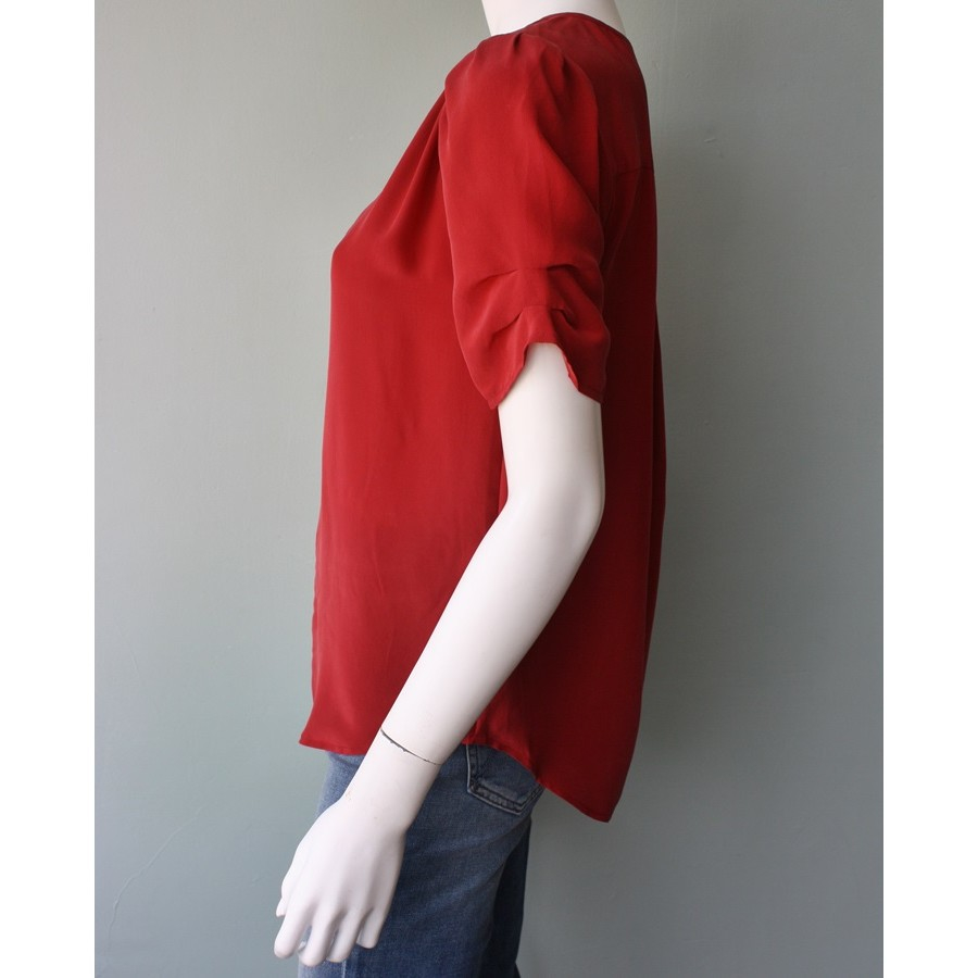 joie red blouse