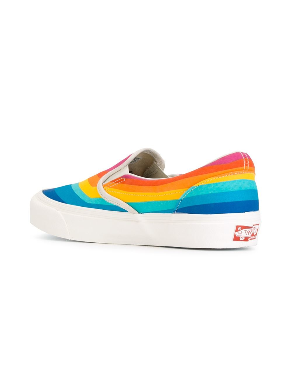 rainbow colored vans shoes