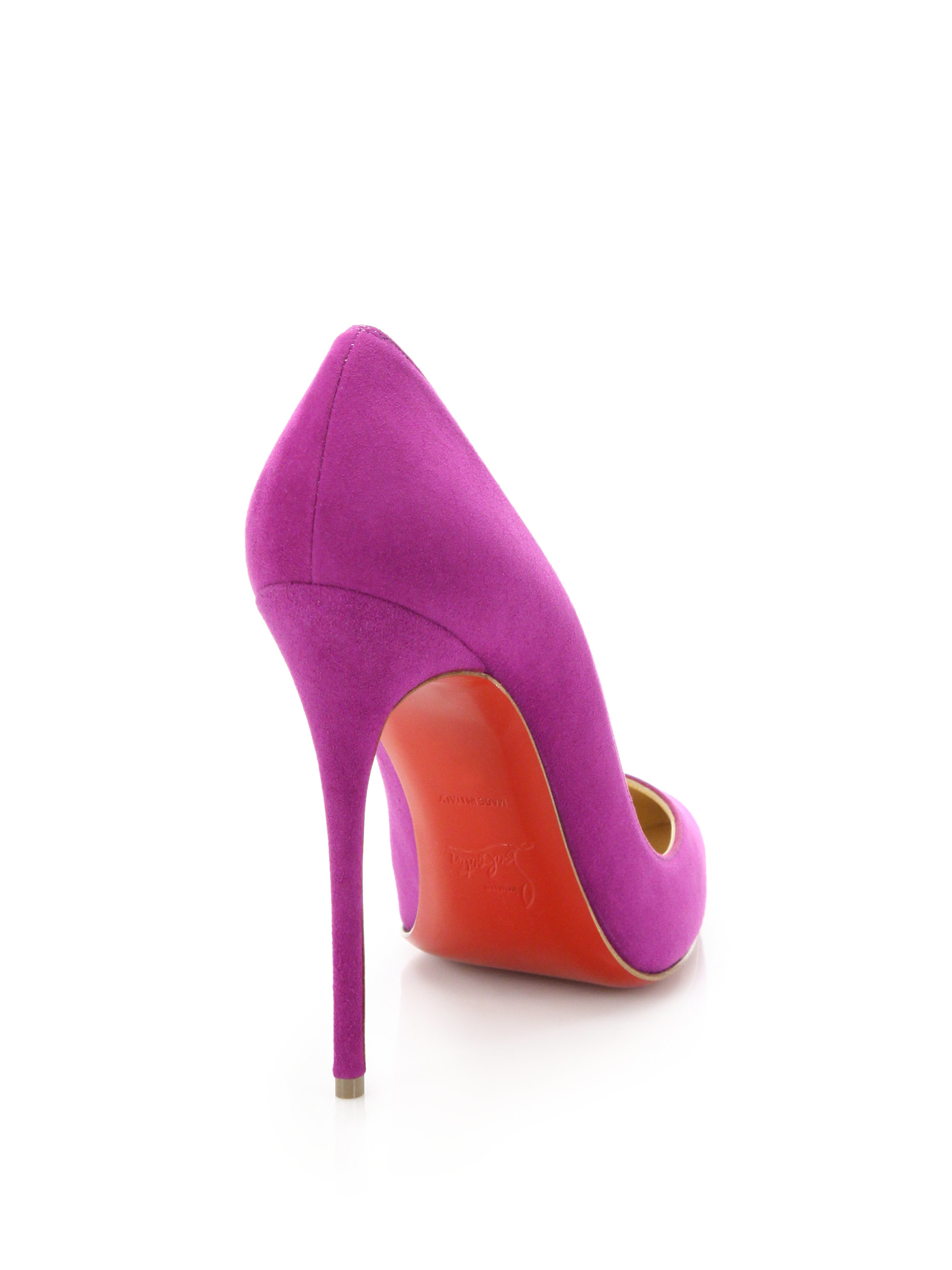 Christian louboutin So Kate Suede Pumps in Pink | Lyst  