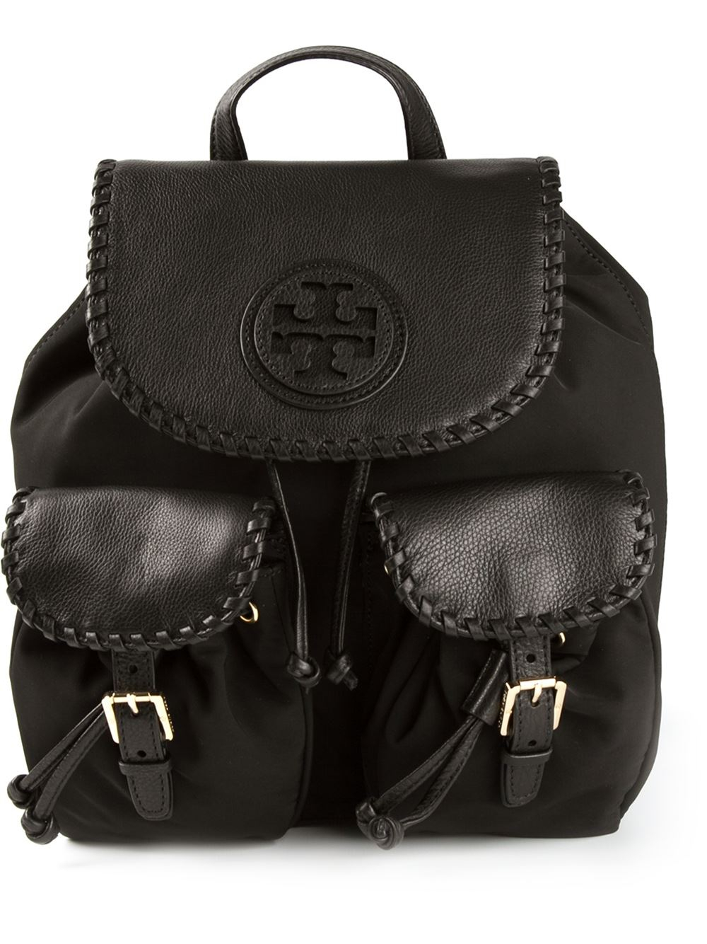 Tory Burch Marion Backpack in Black - Lyst