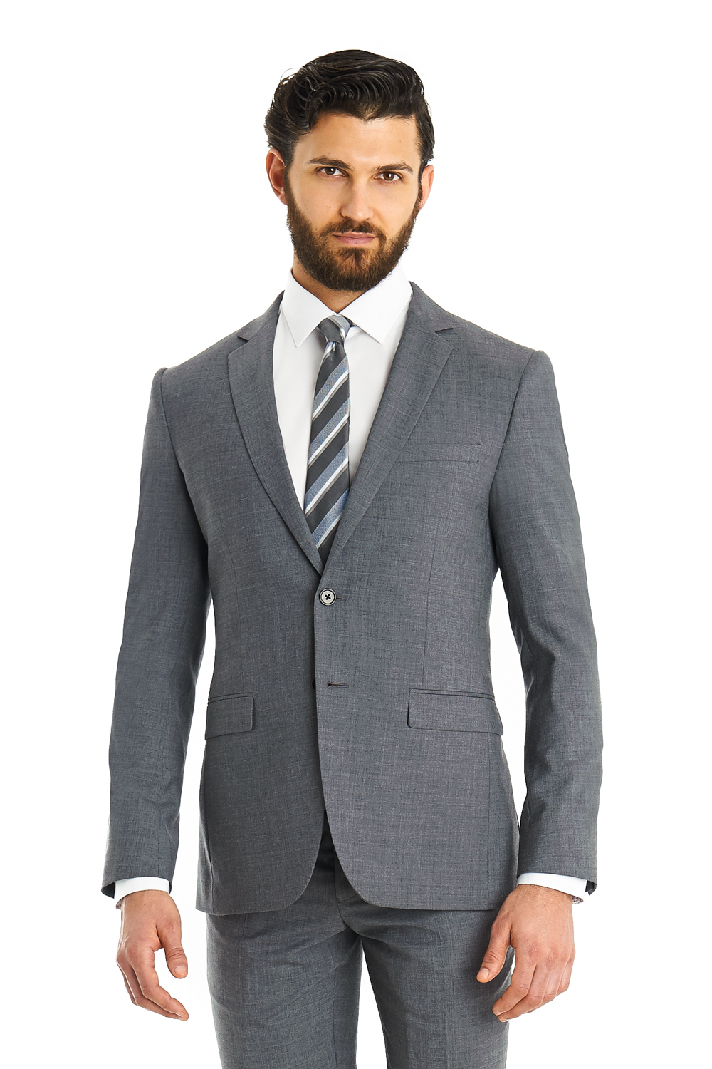 Dkny Slim Fit Light Grey2 Piece Suit in Gray for Men | Lyst