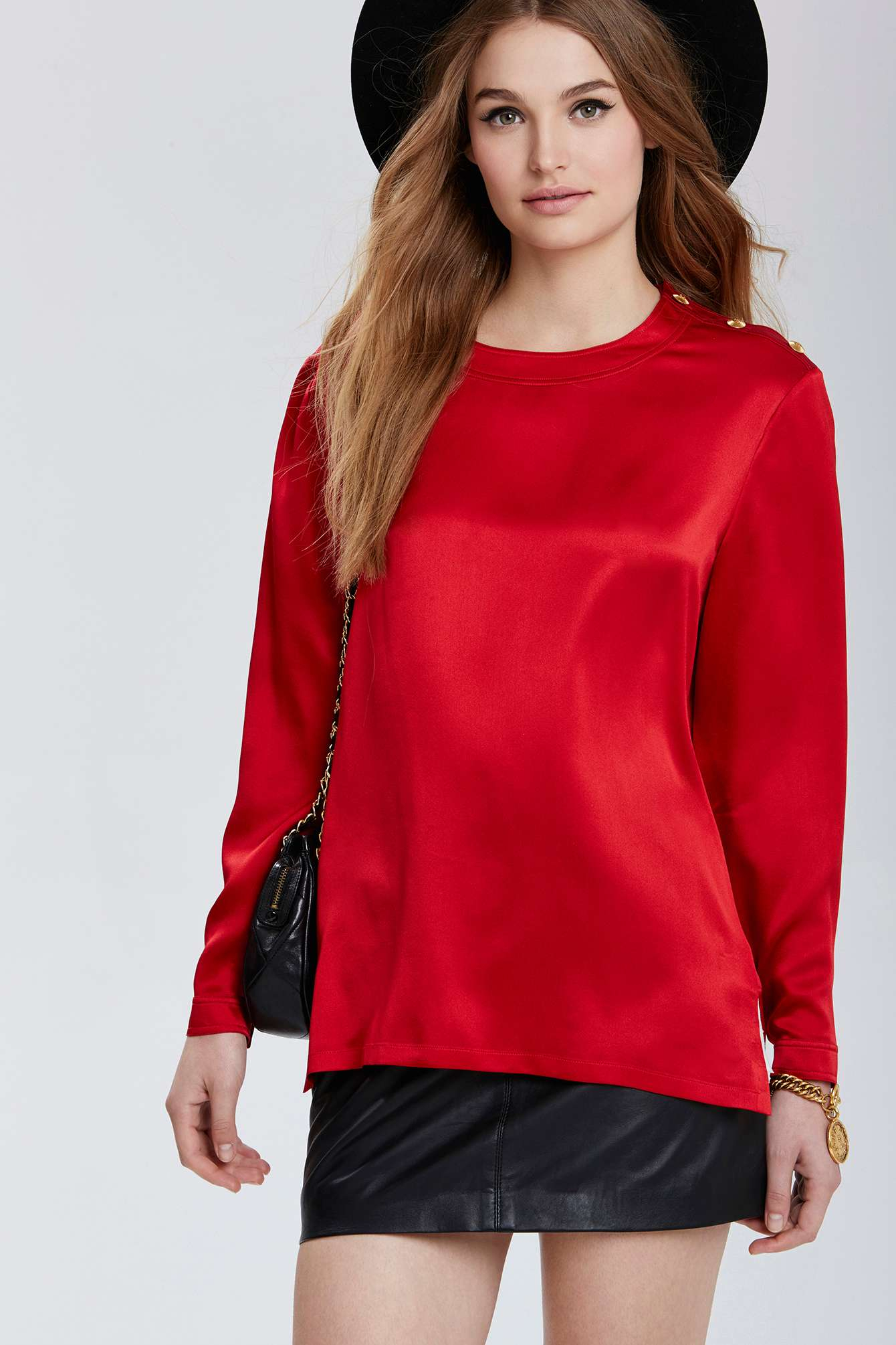 Nasty gal Vintage Chanel Denain Silk Blouse in Red | Lyst