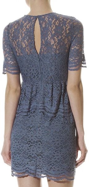 Whistles Gloria Lace Dress in Gray (grey) | Lyst