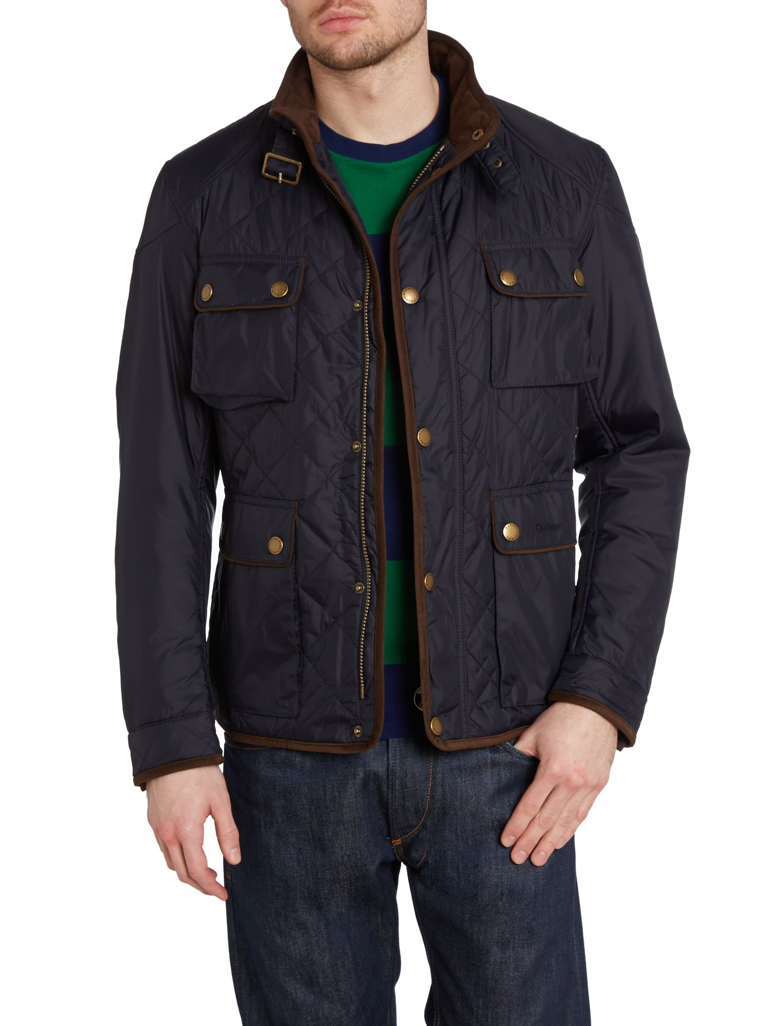 Barbour Chukka Quilted Jacket in Blue for Men | Lyst