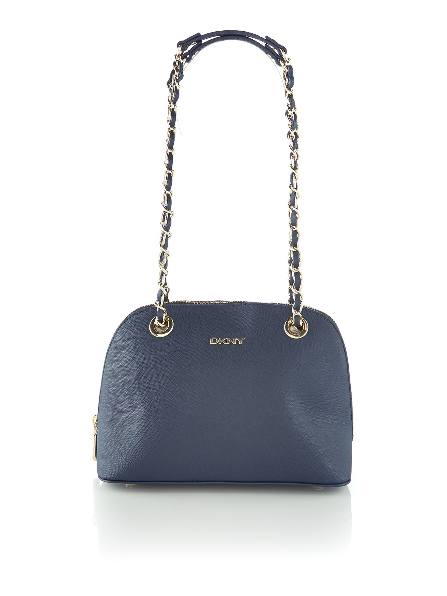 Dkny Saffiano Navy Small Rounded Cross Body Bag in Blue | Lyst