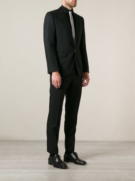 Dolce & Gabbana Embellished Formal Suit in Black for Men | Lyst